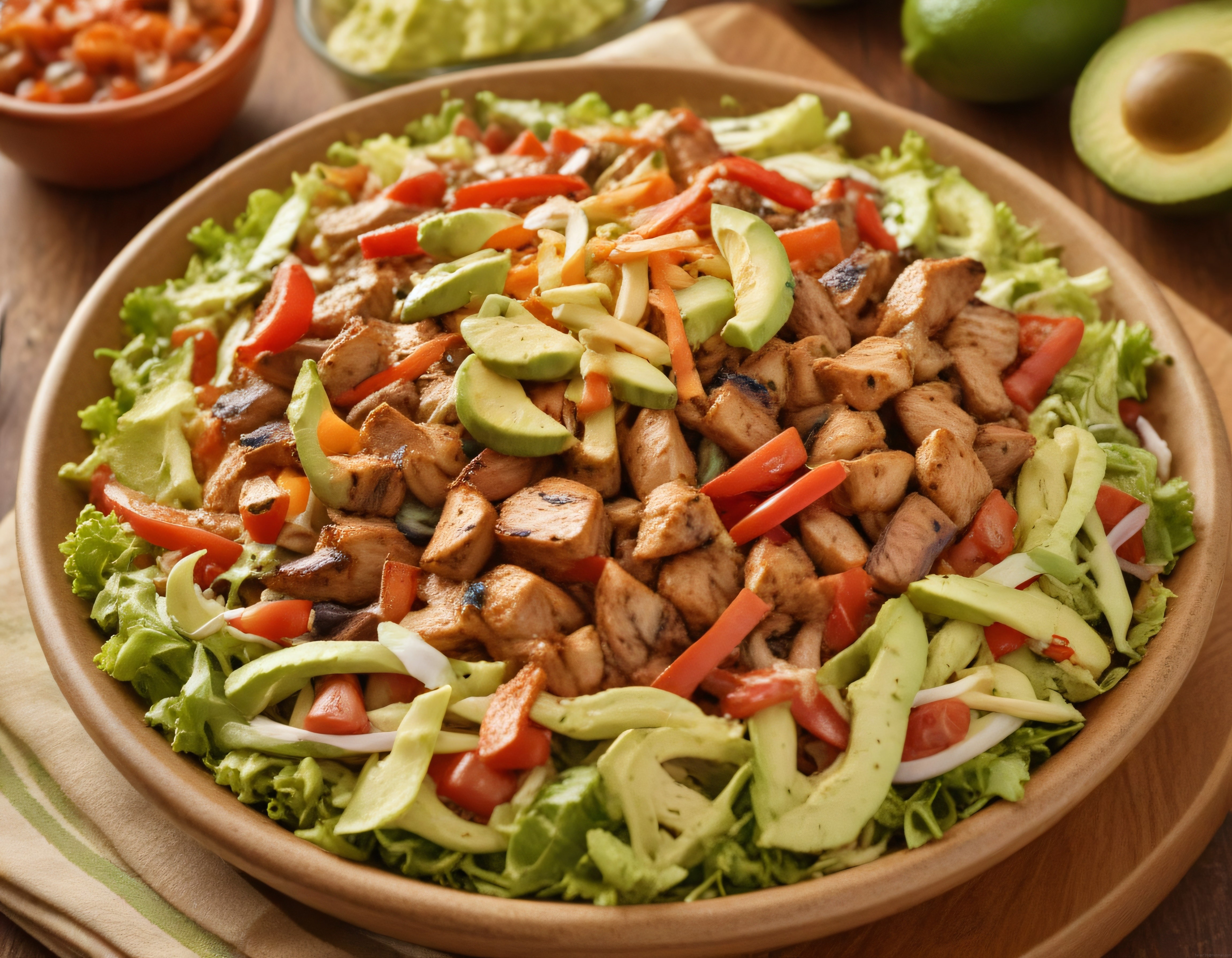 ızgara tavuklu avokado salatası sağlıklı ve doyurucu bowl tarifi
