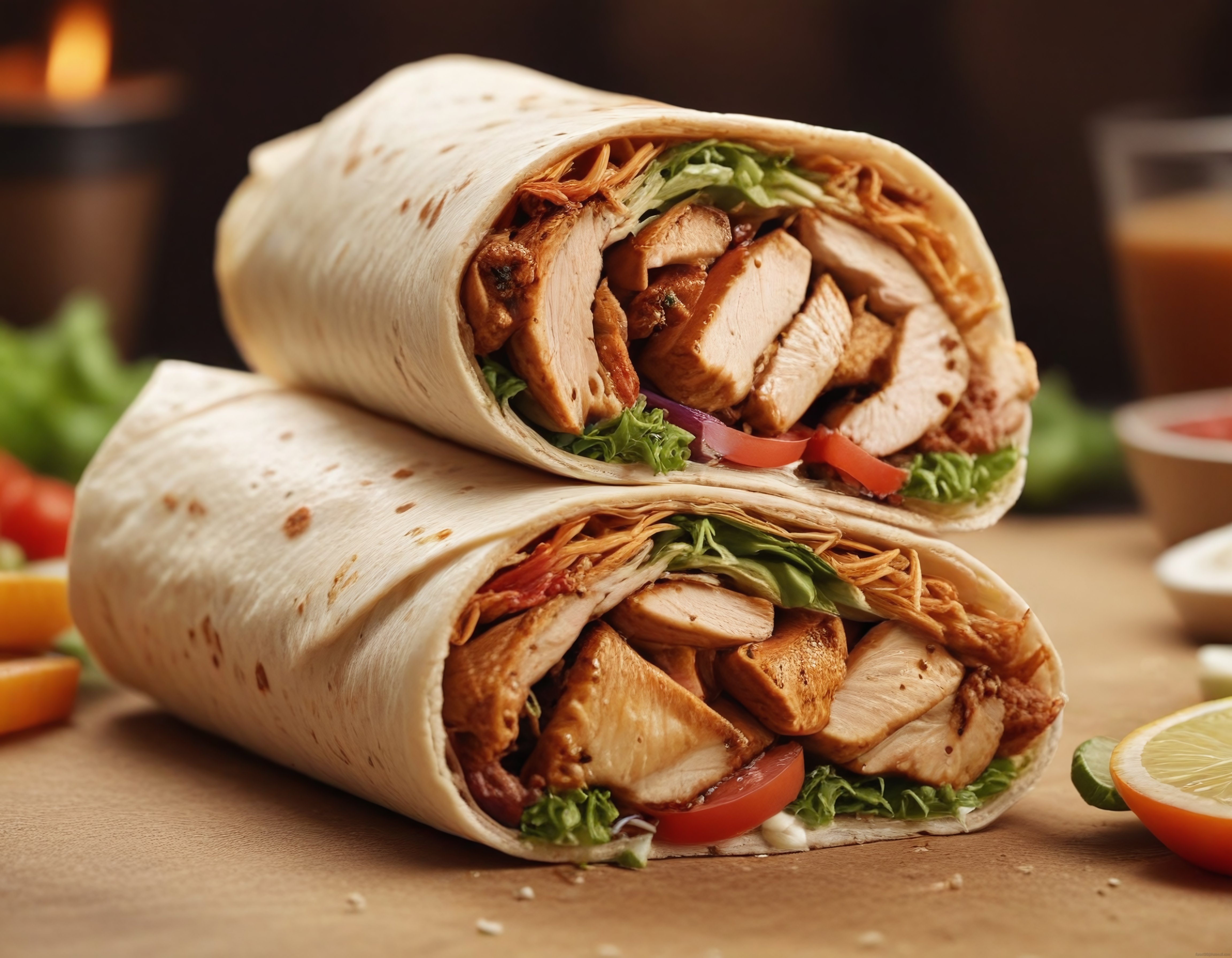 ızgara tavuklu ev yapımı dürüm: pratik ve sağlıklı tortilla wrap tarifi