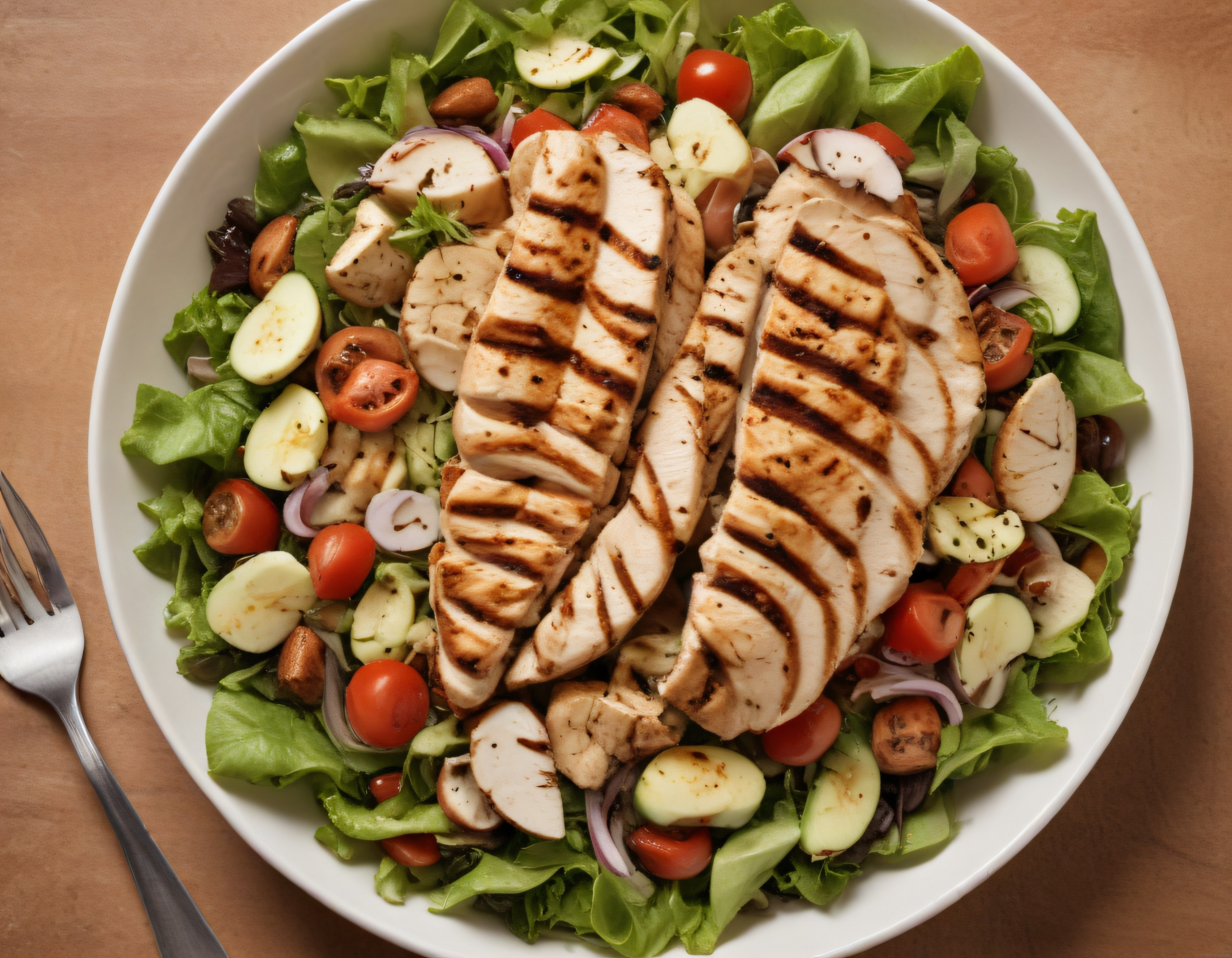 Izgara Tavuklu Salata Kasesi: Sağlıklı ve Protein Dolu Öğün Fikri