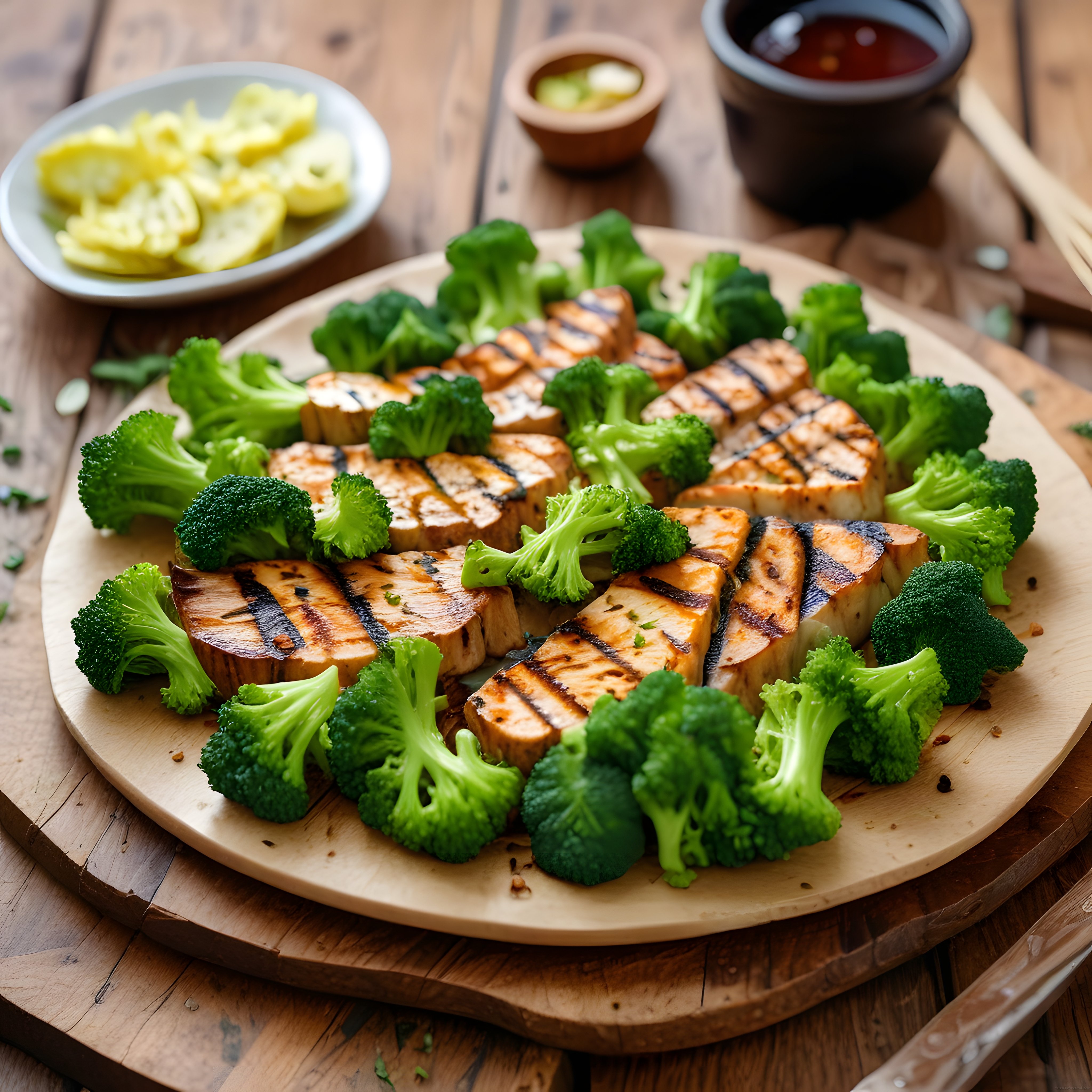 Izgara Tofu ve Brokoli ile Sağlıklı Vegan Yemek Sunumu ve Besleyici Tarif