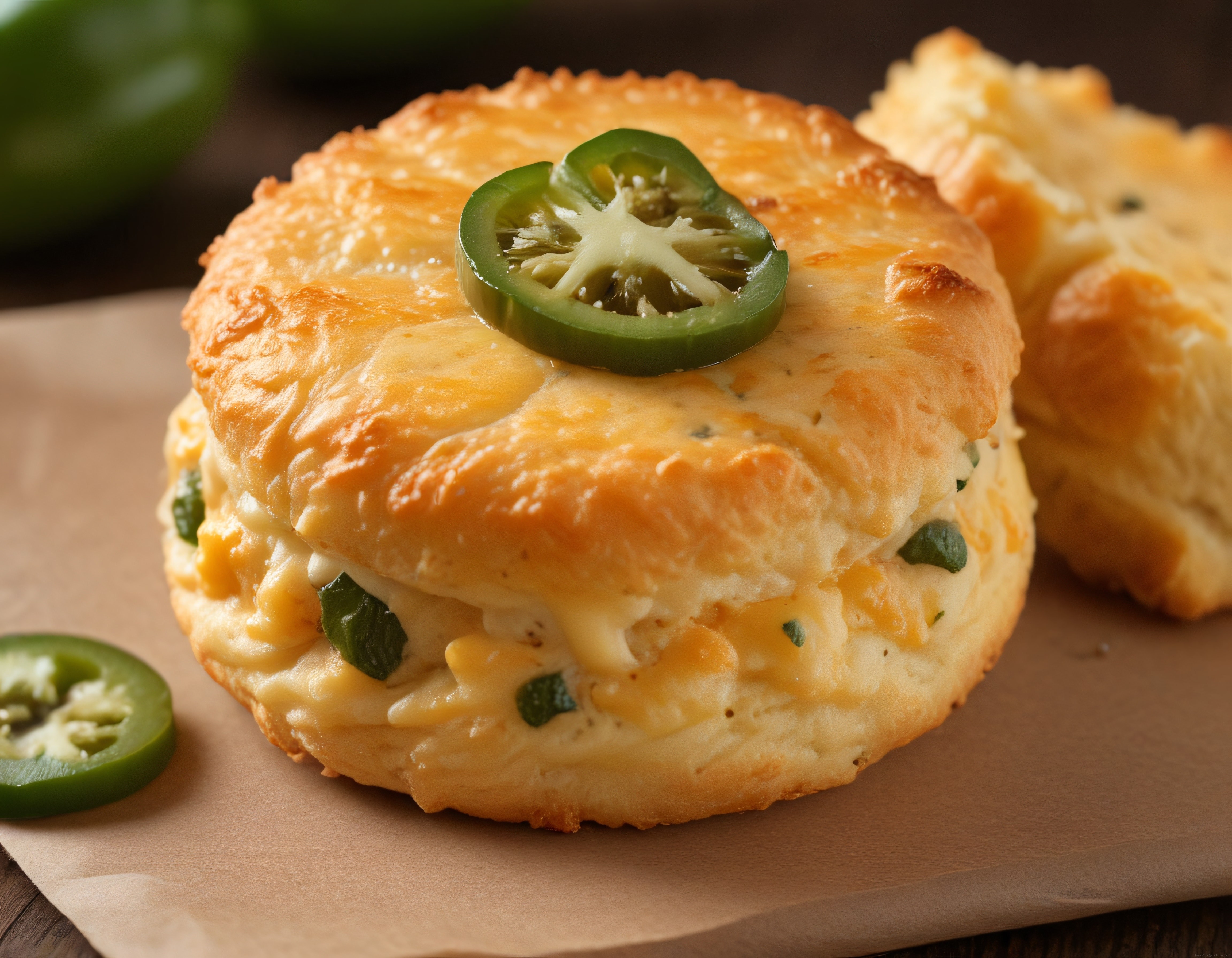 Jalapeno Biber ve Cheddar Peynirli Tane Tane Kabarmış Çörek Tarifi