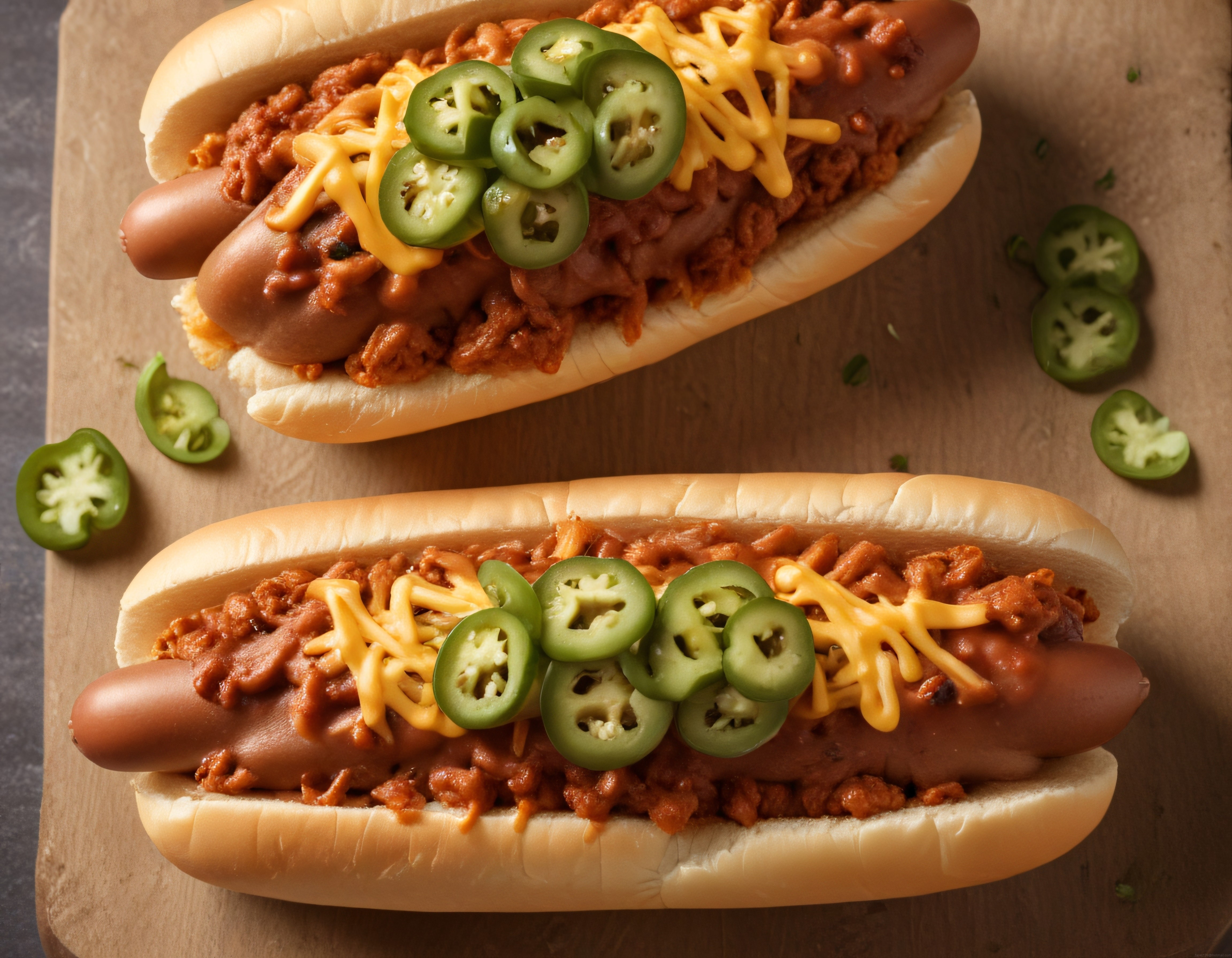 Jalapeno Biberli ve Erimiş Cheddar Peynirli Acılı Chili Hot Dog Tarifi