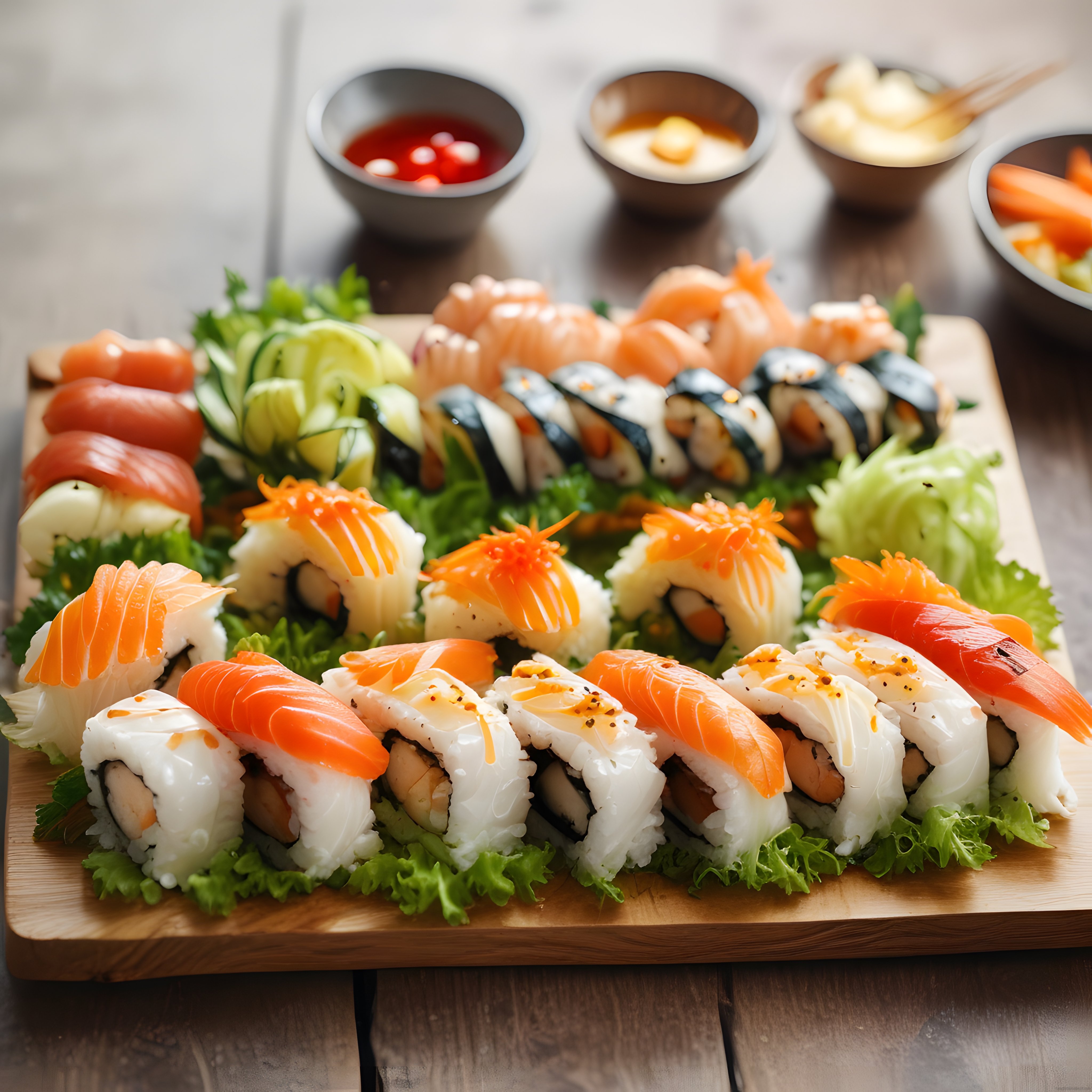 Japon Mutfağının Zarafeti: Taze Somonlu ve Karidesli Sushi Çeşitleri