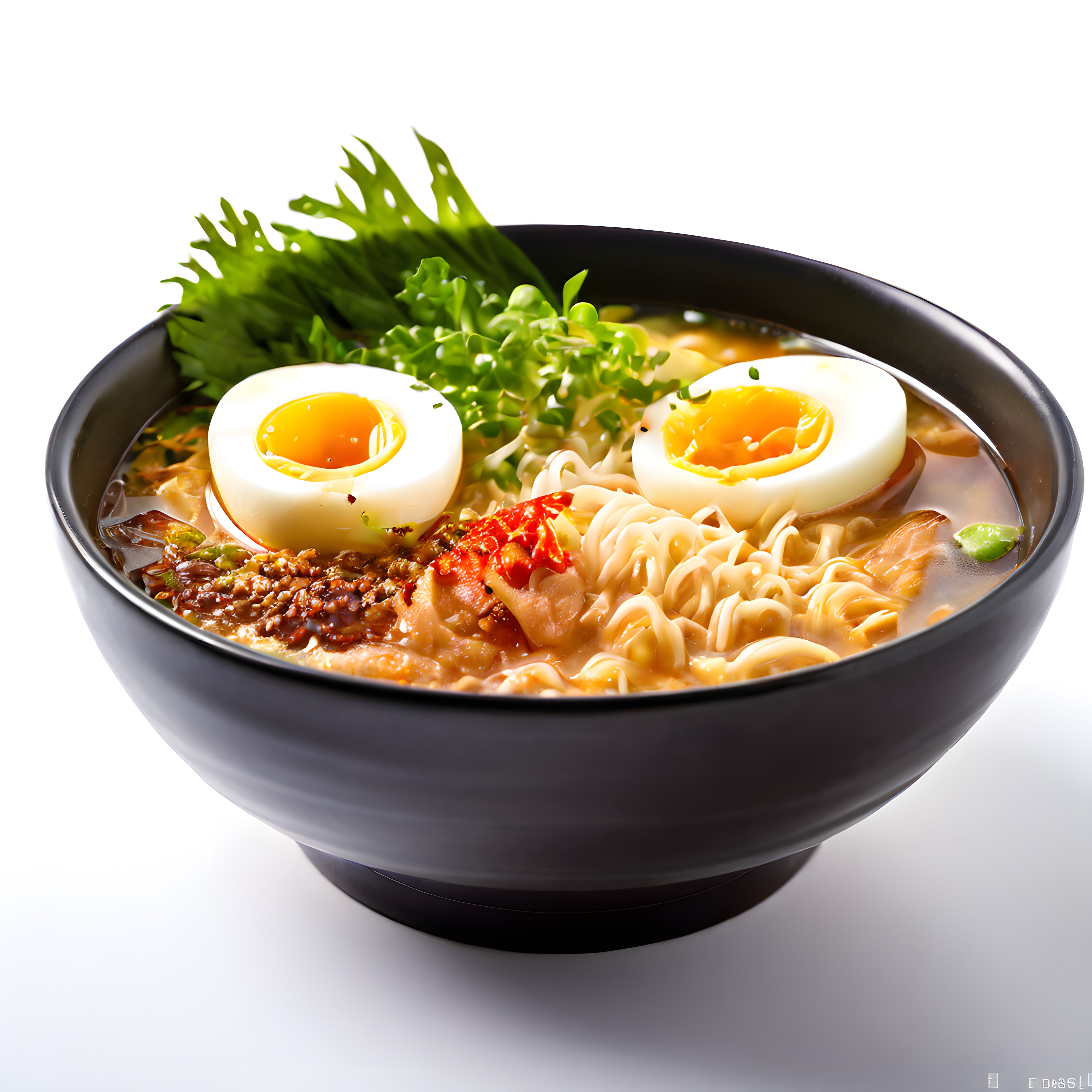 Japon Ramen Çorbası: Baharatlı Erişte, Yumuşak Yumurta ve Taze Yeşillikler