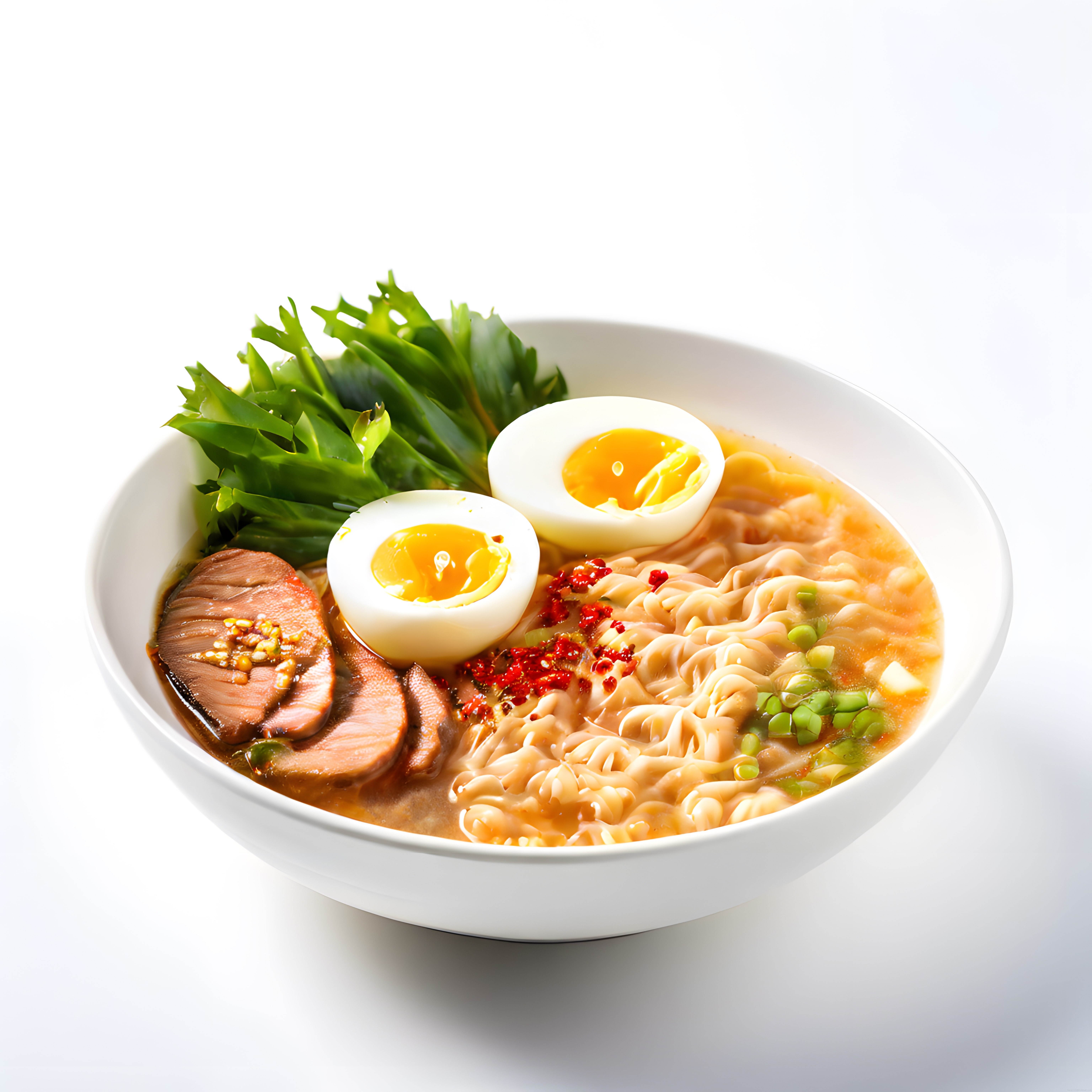 Japon Ramen Çorbası: Chashu Et, Yumurta ve Taze Baharatlarla Lezzetli Kase