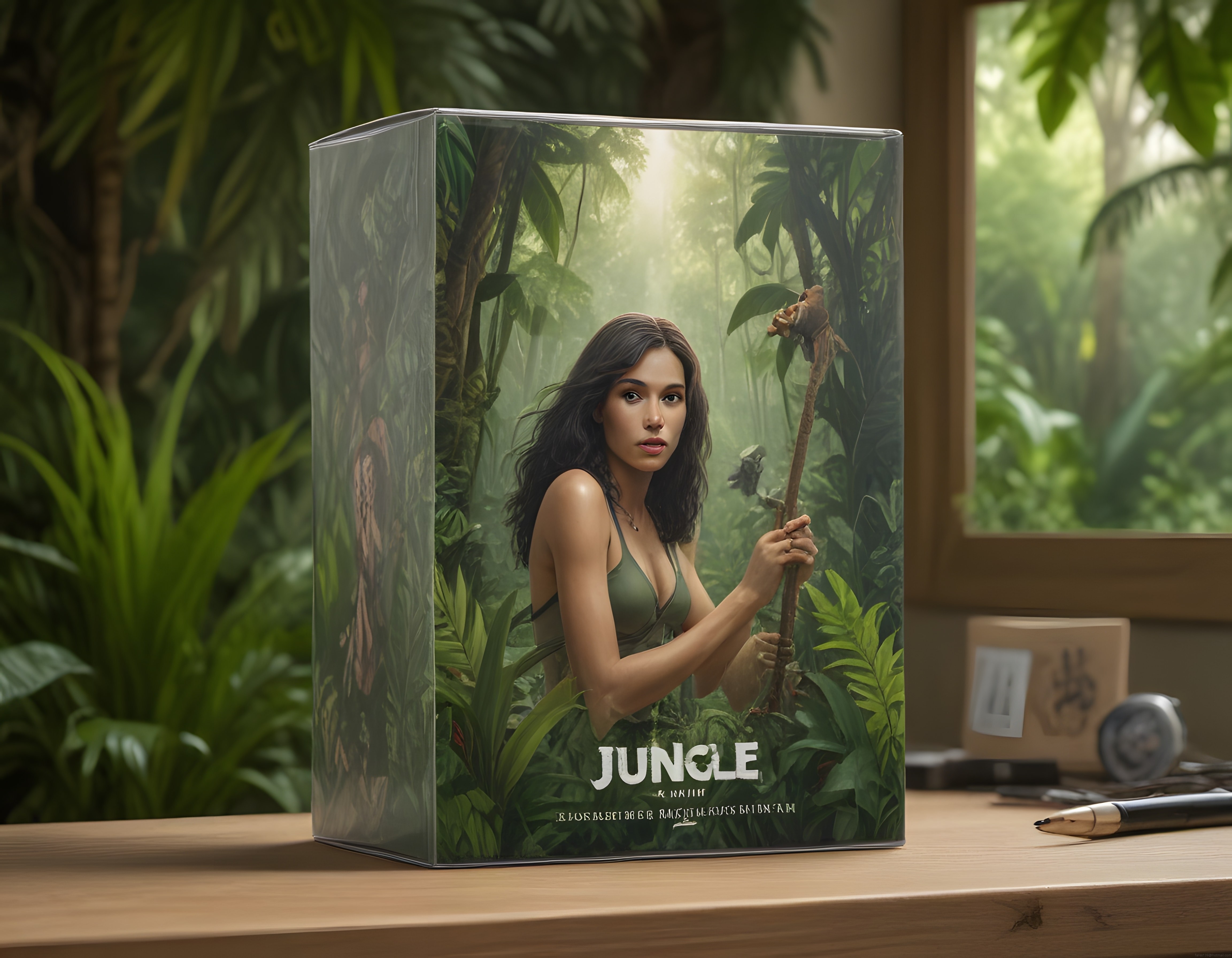 Jungle film kapağı orman temalı sinema afişi ve doğal dekor