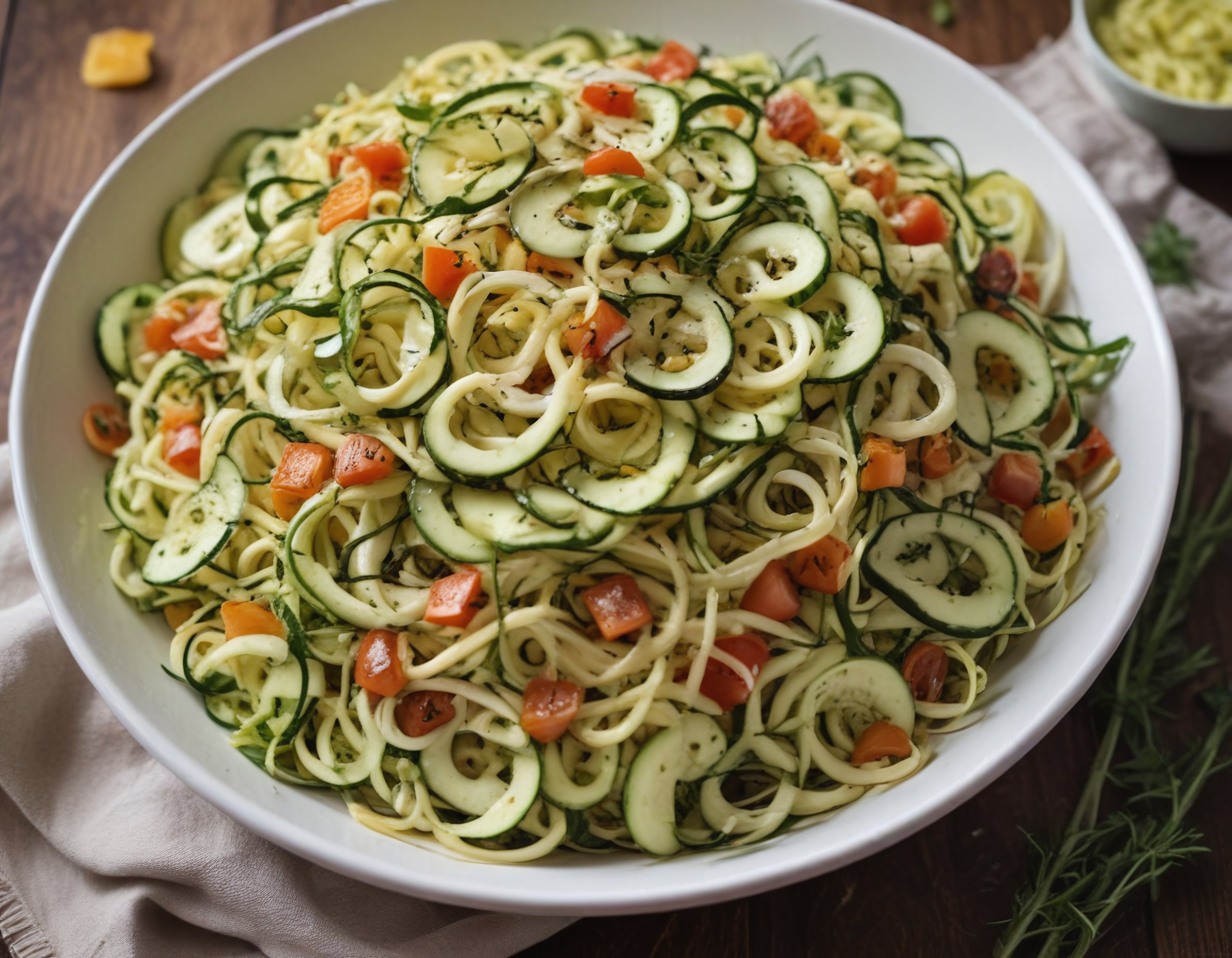 Kabak Spagetti Tarifi: Taze Domates ve Baharatlarla Sağlıklı Vegan Makarna