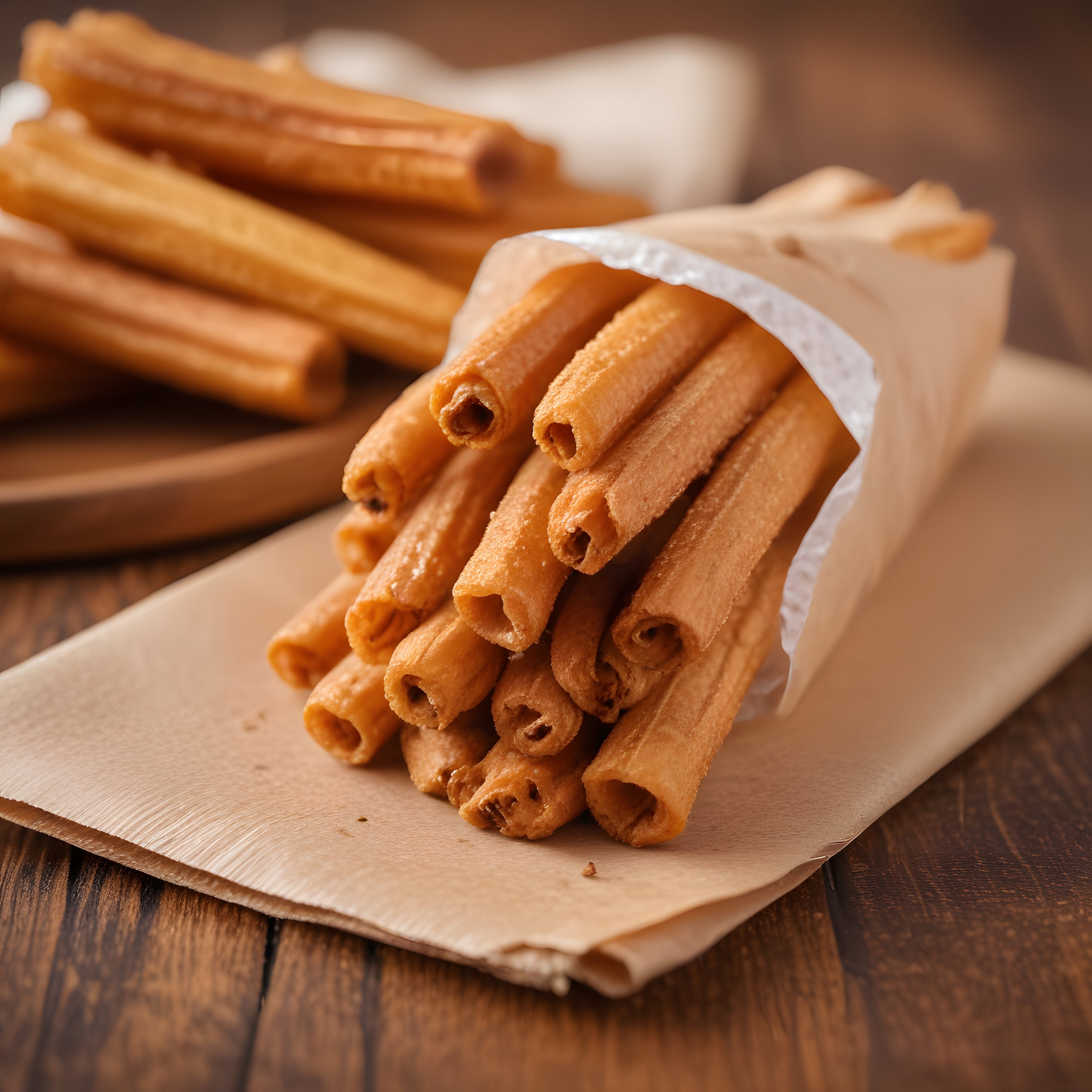Kağıda Sarılmış Çıtır Churros ve Çikolata Sosu ile Efsane Lezzet