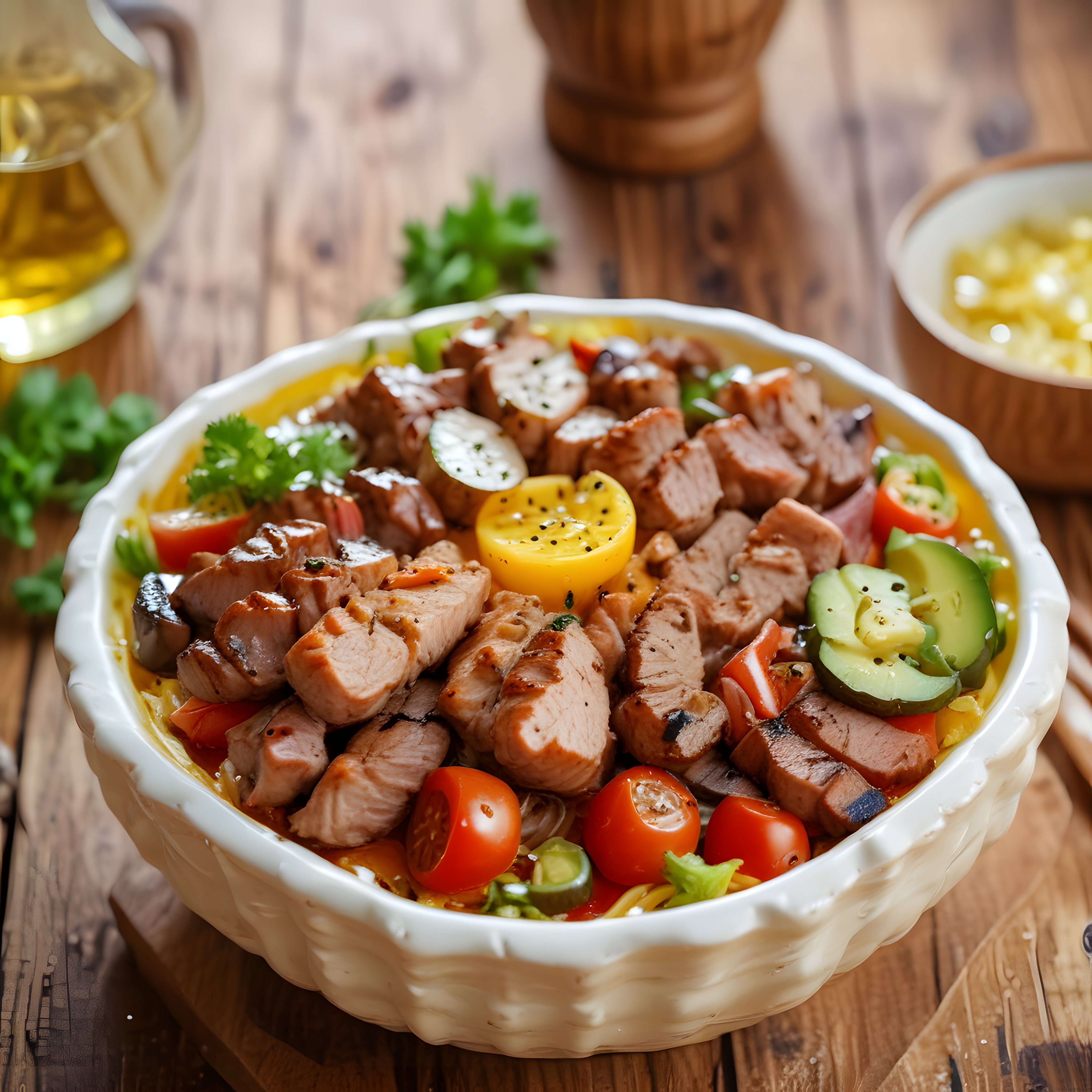 Kahvaltı Kasesi: Yumurta, Sucuk ve Sebzelerle Lezzetli Bir Başlangıç