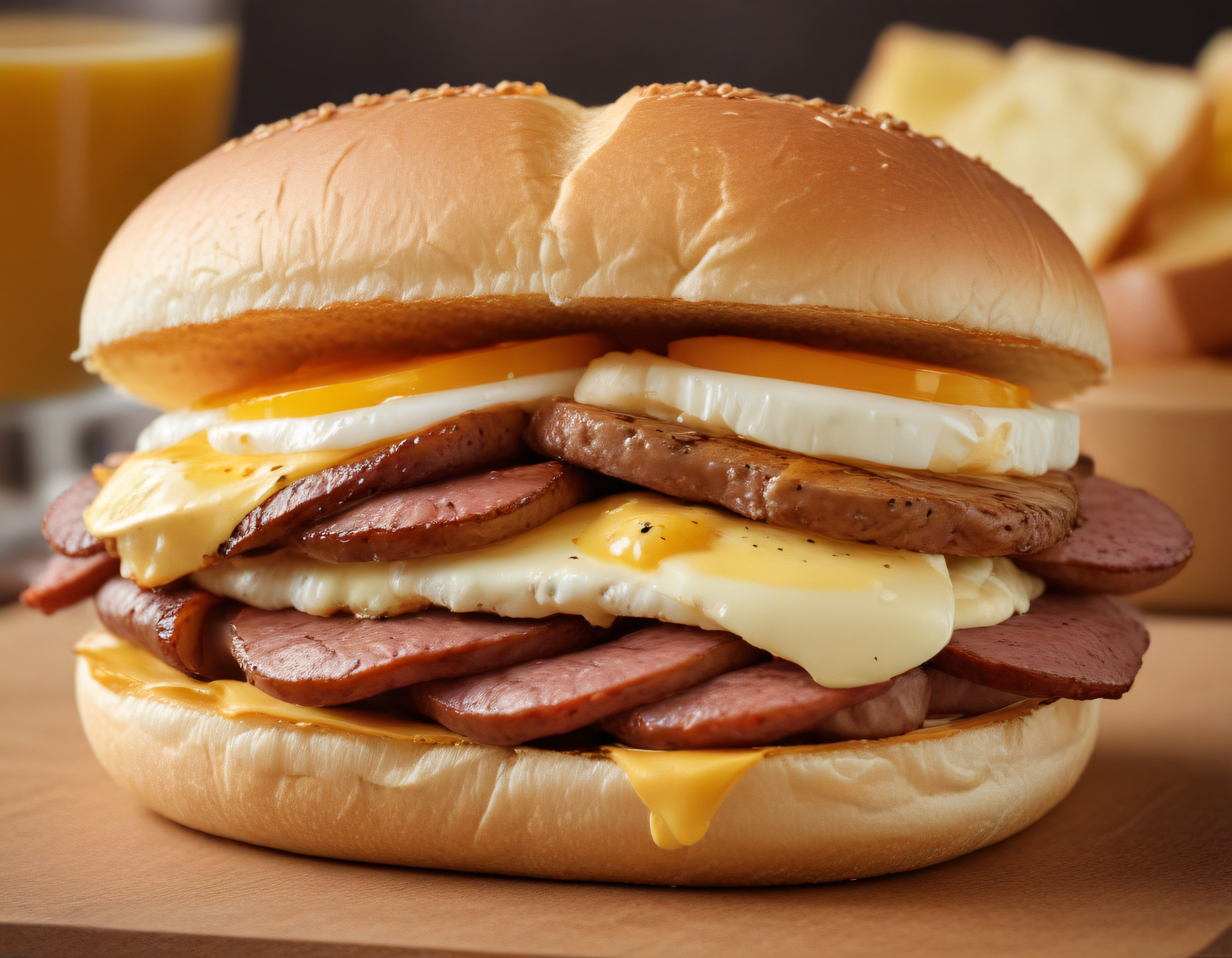 Kahvaltı Sandviçi: Yumurtalı, Sucuklu Peynirli Ekmek Arası Nefis Lezzet