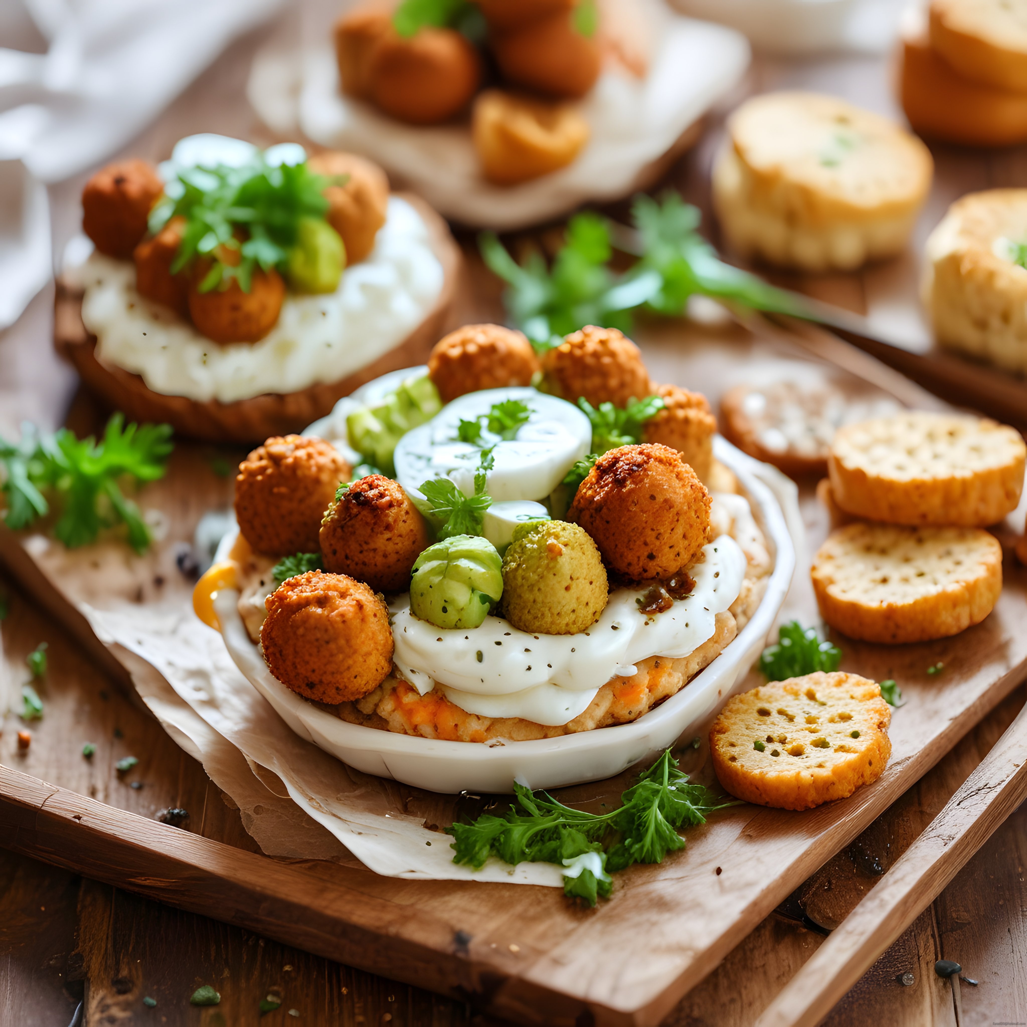 Kahvaltı Sofralarına Özel: Krem Peynirli Falafel ve Avokadolu Brunch Tabağı