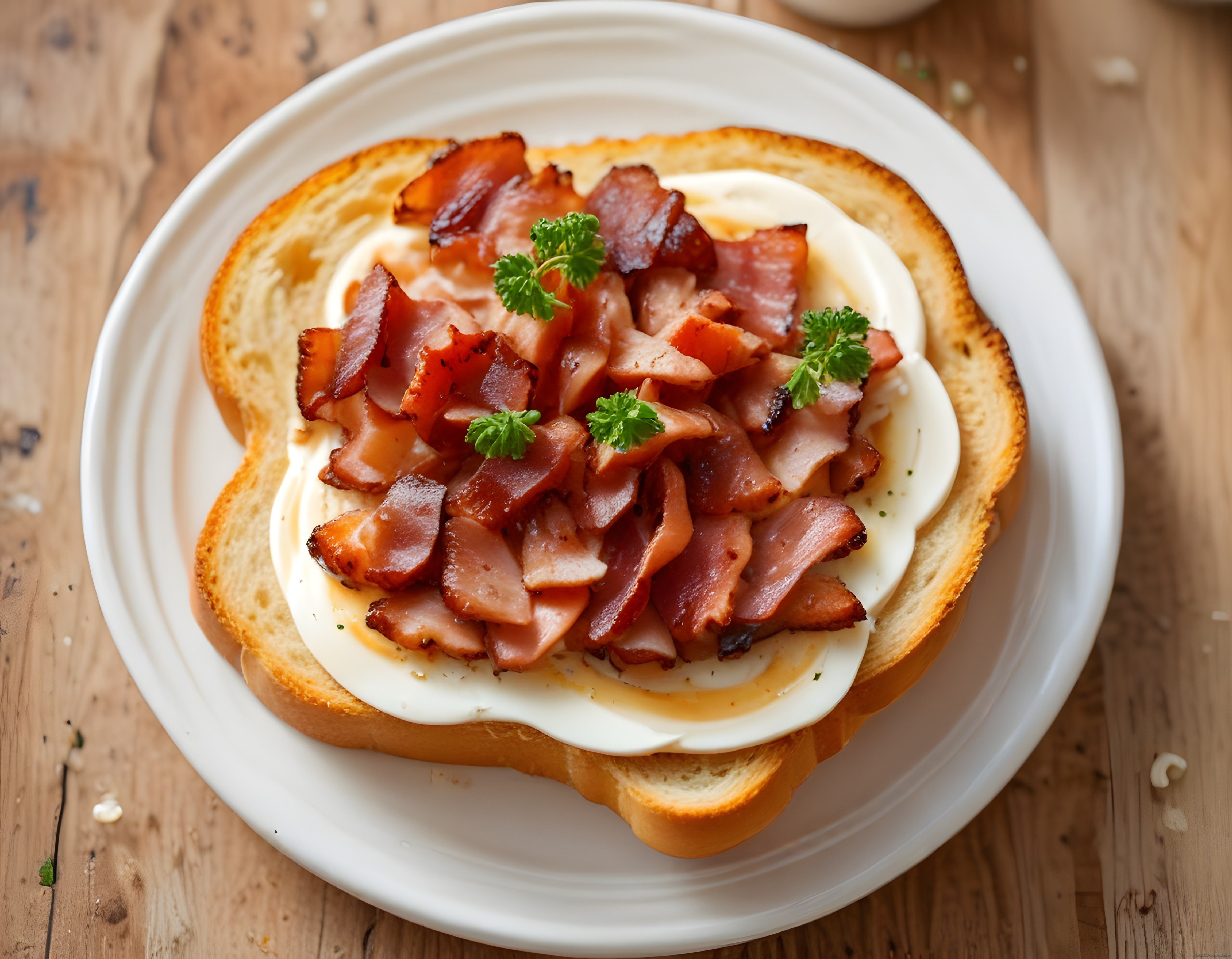 Kahvaltı Sofralarınız İçin Pastırmalı Yumurtalı Kızarmış Tost Sunumu