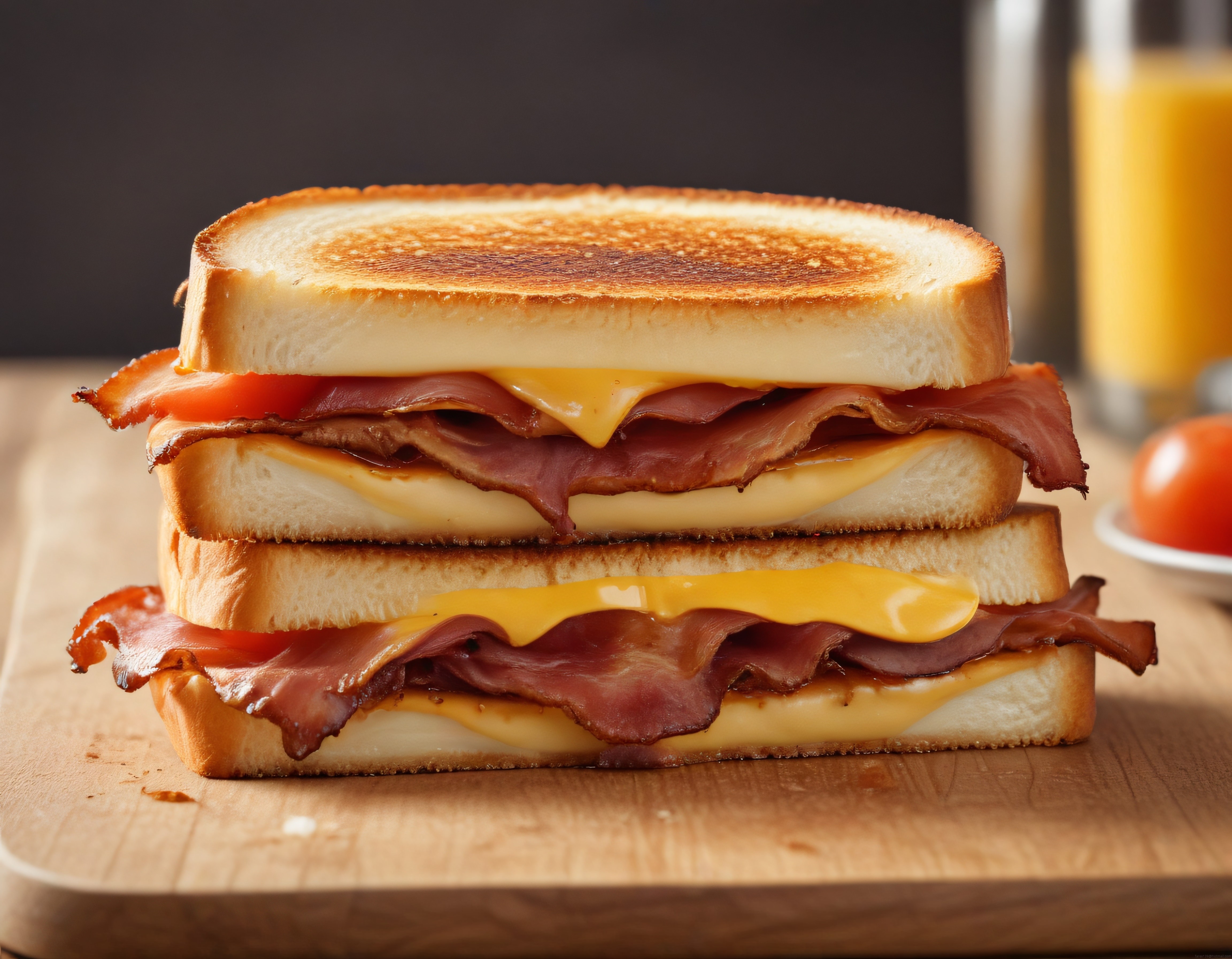 Kahvaltı Sofralarınıza Yakışacak Çift Katlı Pastırmalı Peynirli Tost Sandviç