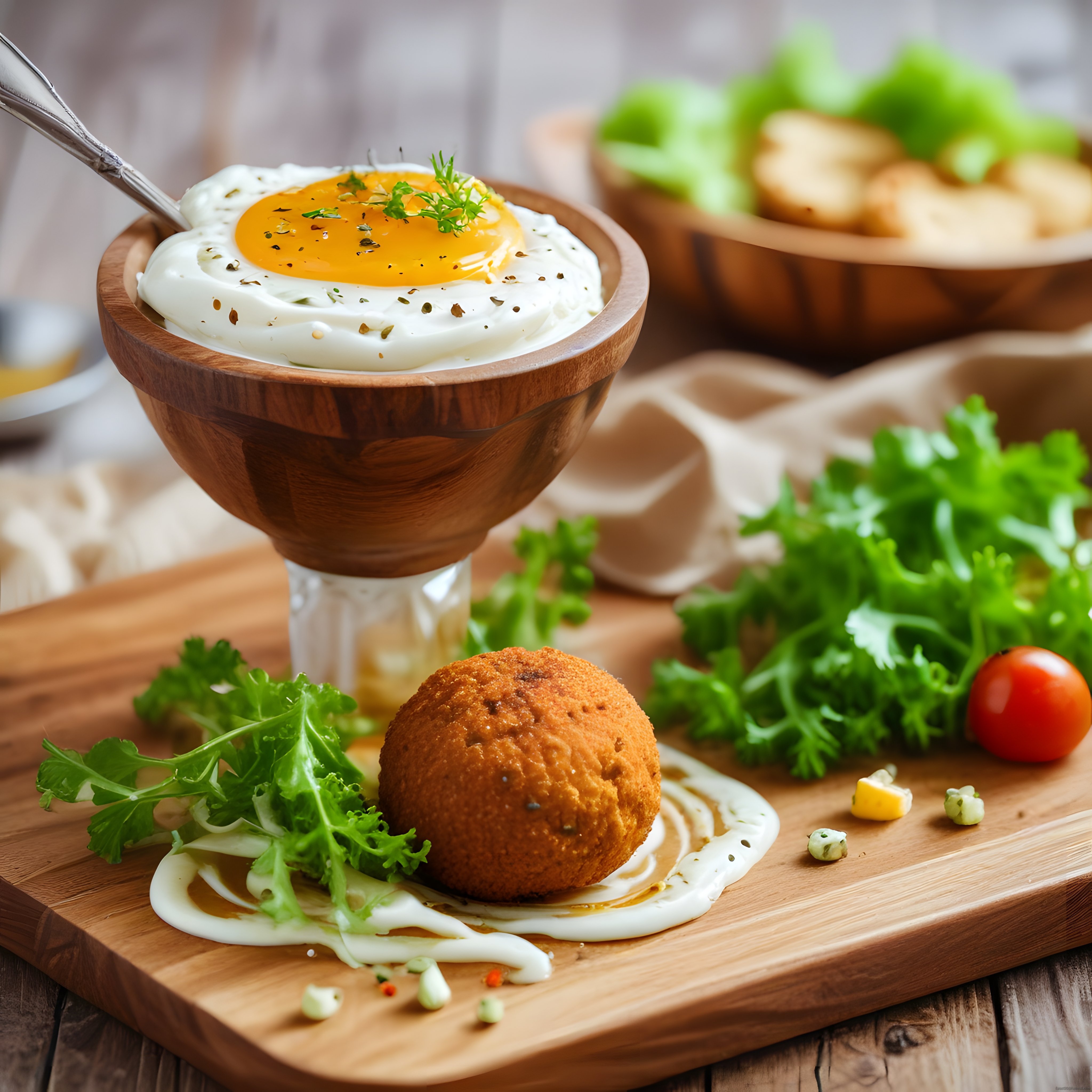 Kahvaltı sofranız için nefis yumurtalı kase ve çıtır kroket tarifi