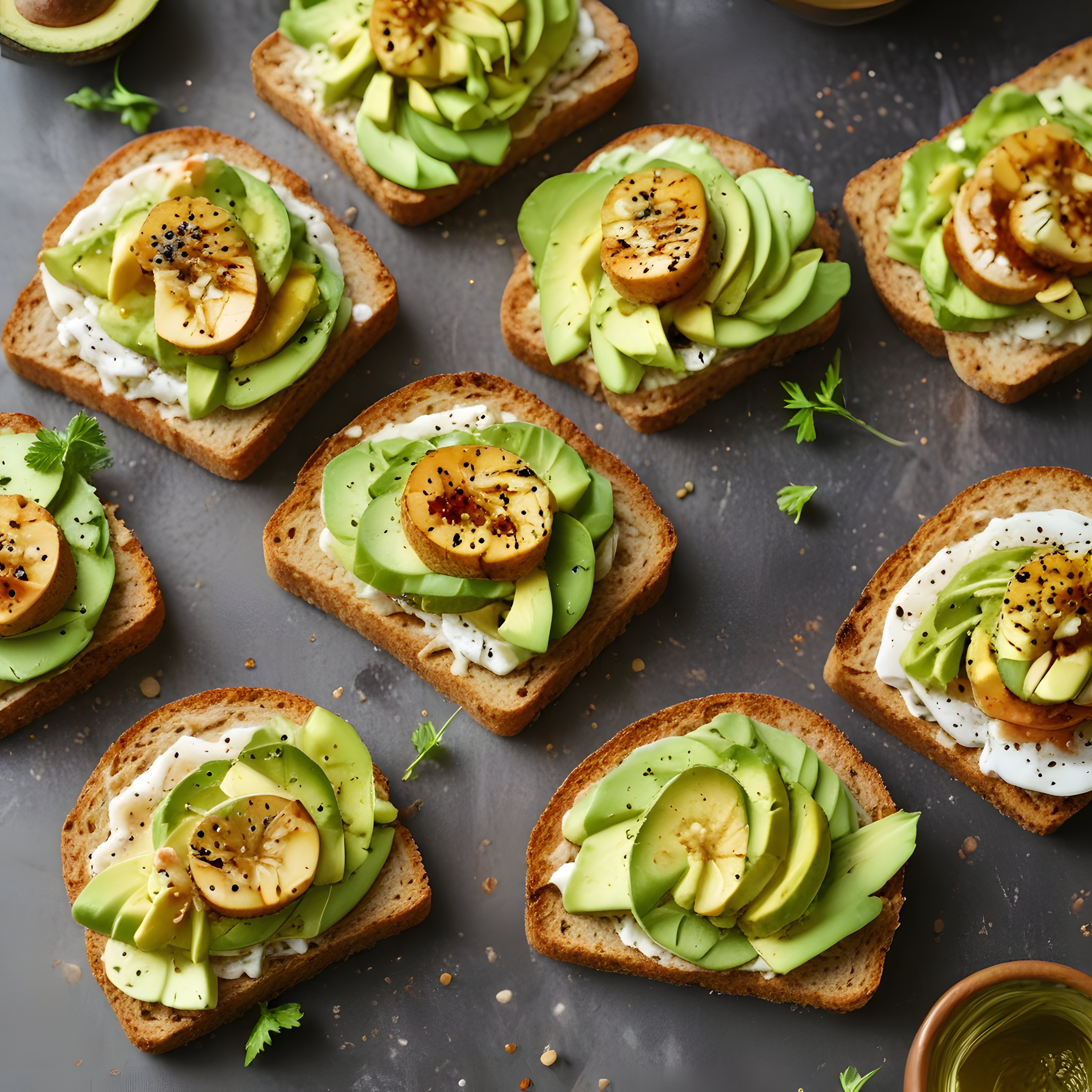 Kahvaltılık Avokado Tost Sunumu: Taze ve Sağlıklı Ekmek Üstü Lezzetler