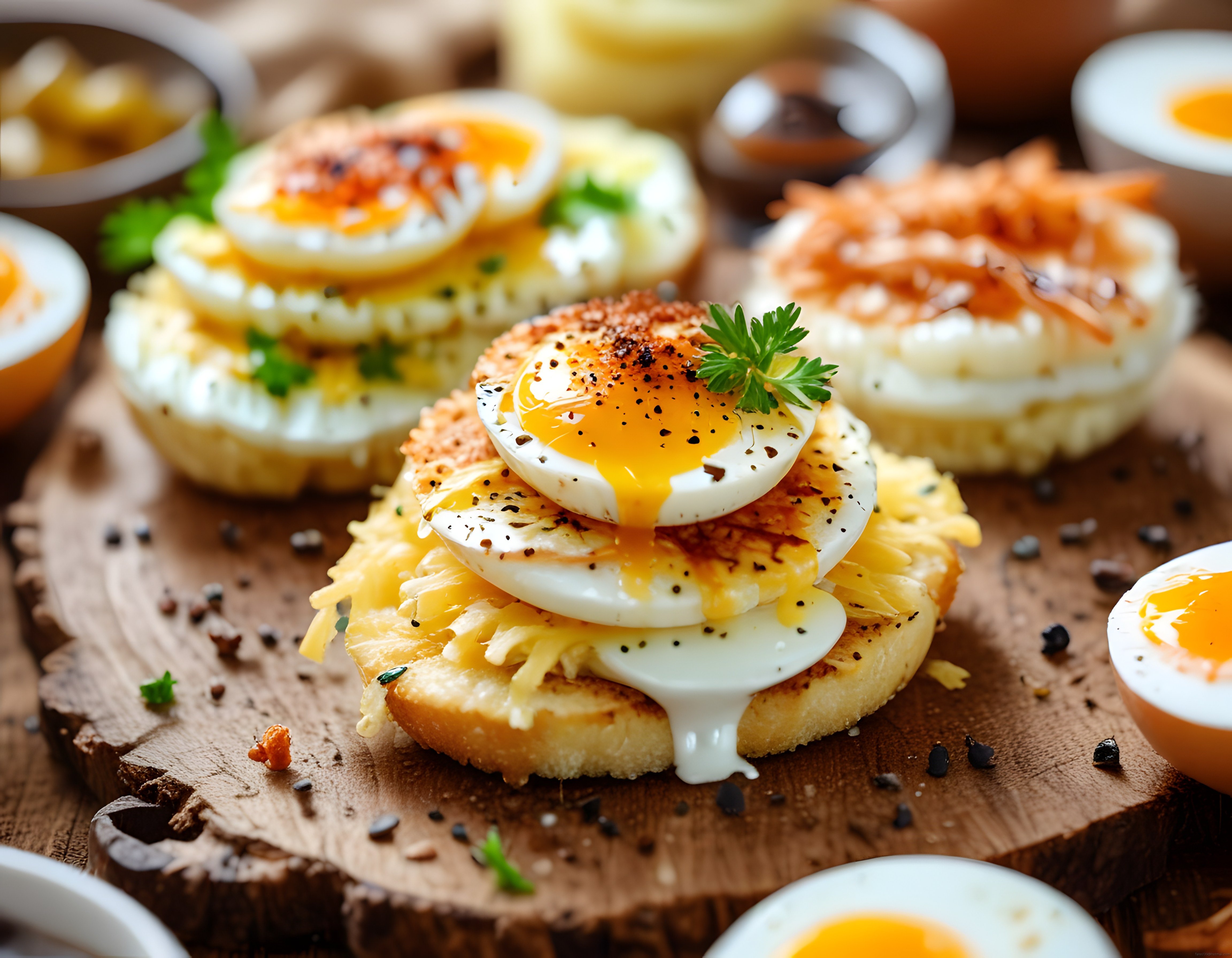 Kahvaltılık Peynirli Yumurtalı Lezzetli Kanepe Tarifi ve Sunum Önerileri