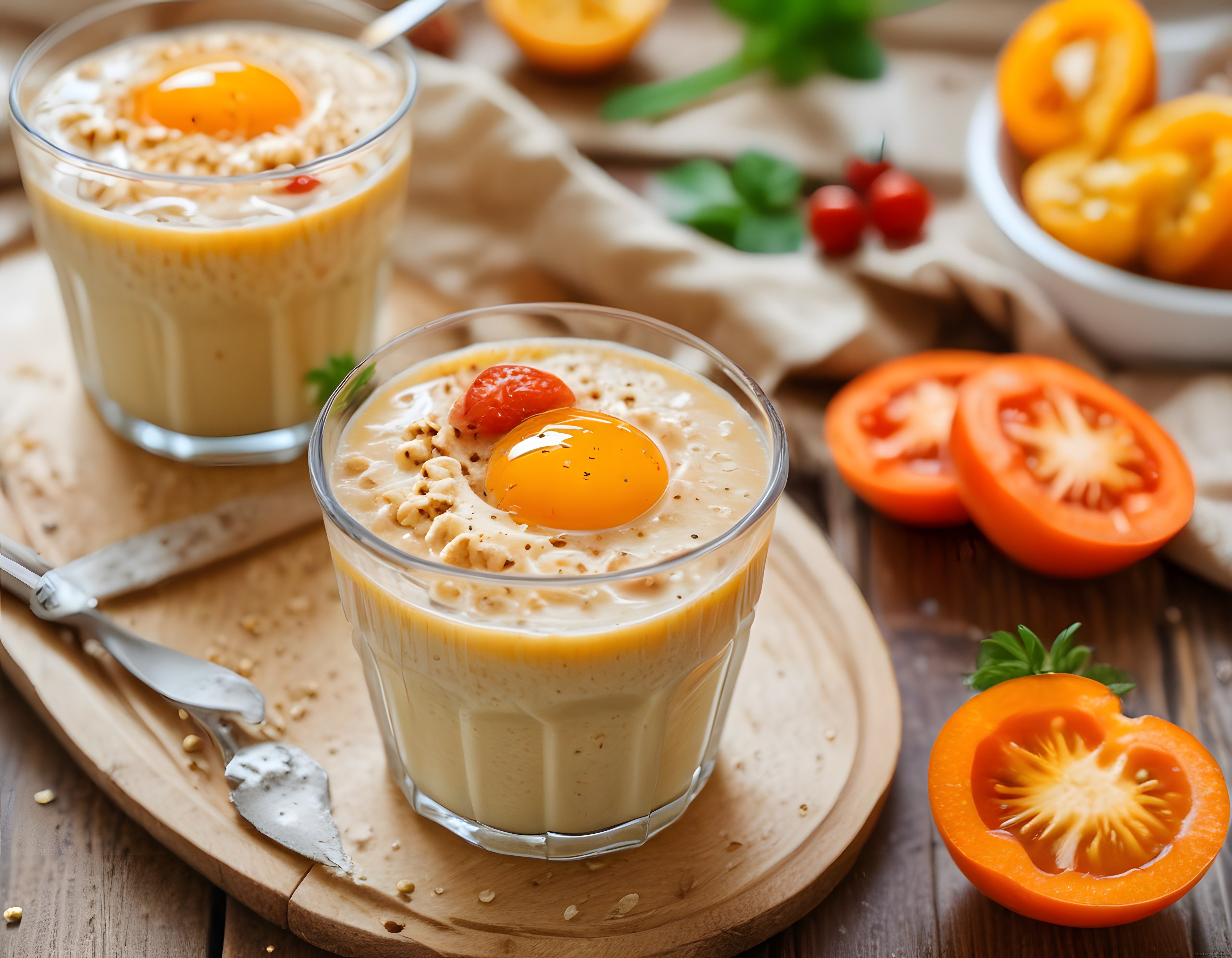 Kahvaltılık Smoothie Kasesi: Fındık Ezmesi, Taze Meyve ve Baharatlı Sunum