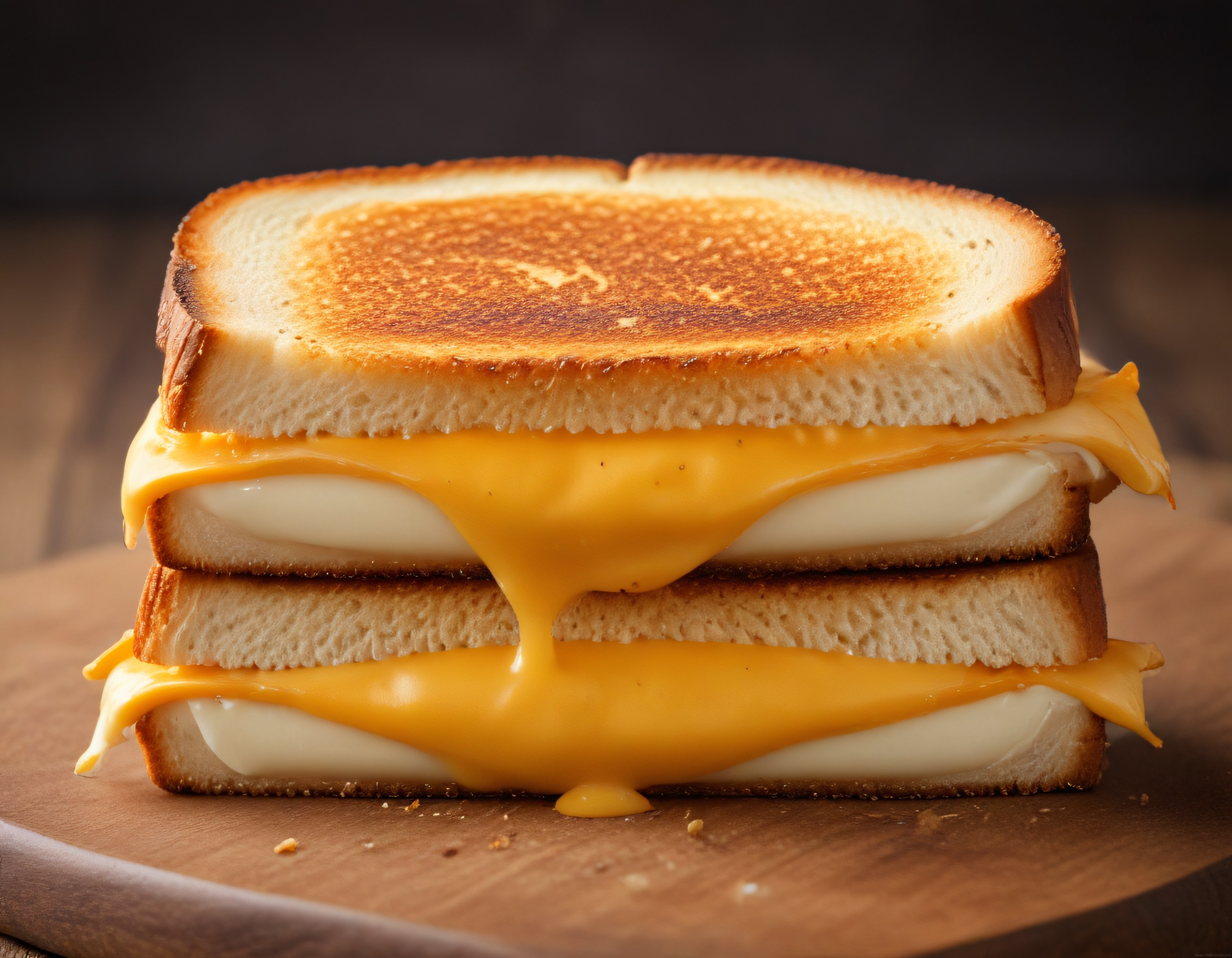 Kahvaltılık Tost Sandviç: Kızarmış Ekmek Arasında Erimiş Peynir ve Yumurta