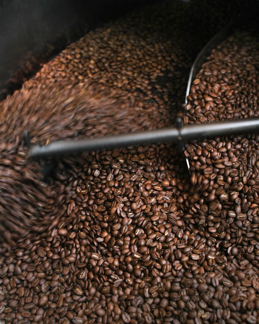 Kahve çekirdeği kavurma anı - kahve fotoğrafı