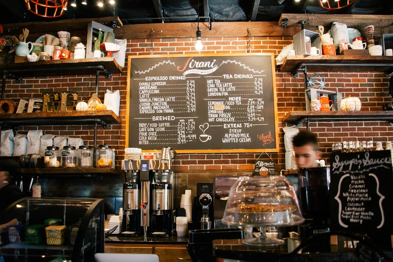 Kahve dükkanı barista köşesi - iç mekan tasarımı
