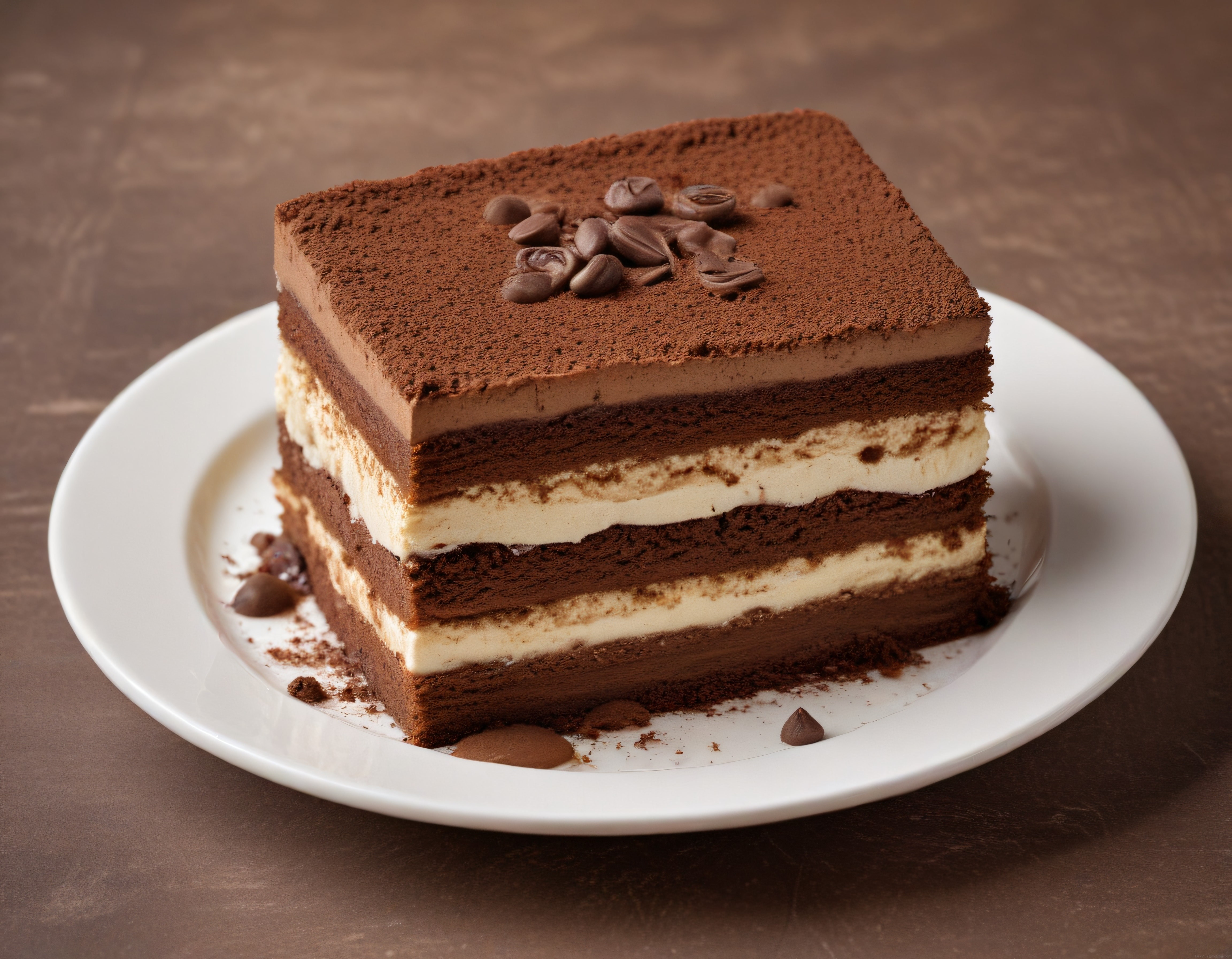 Kakao Tozlu Çikolatalı Katmanlı Pasta Dilimi: Ev Yapımı Tiramisu Tarifi