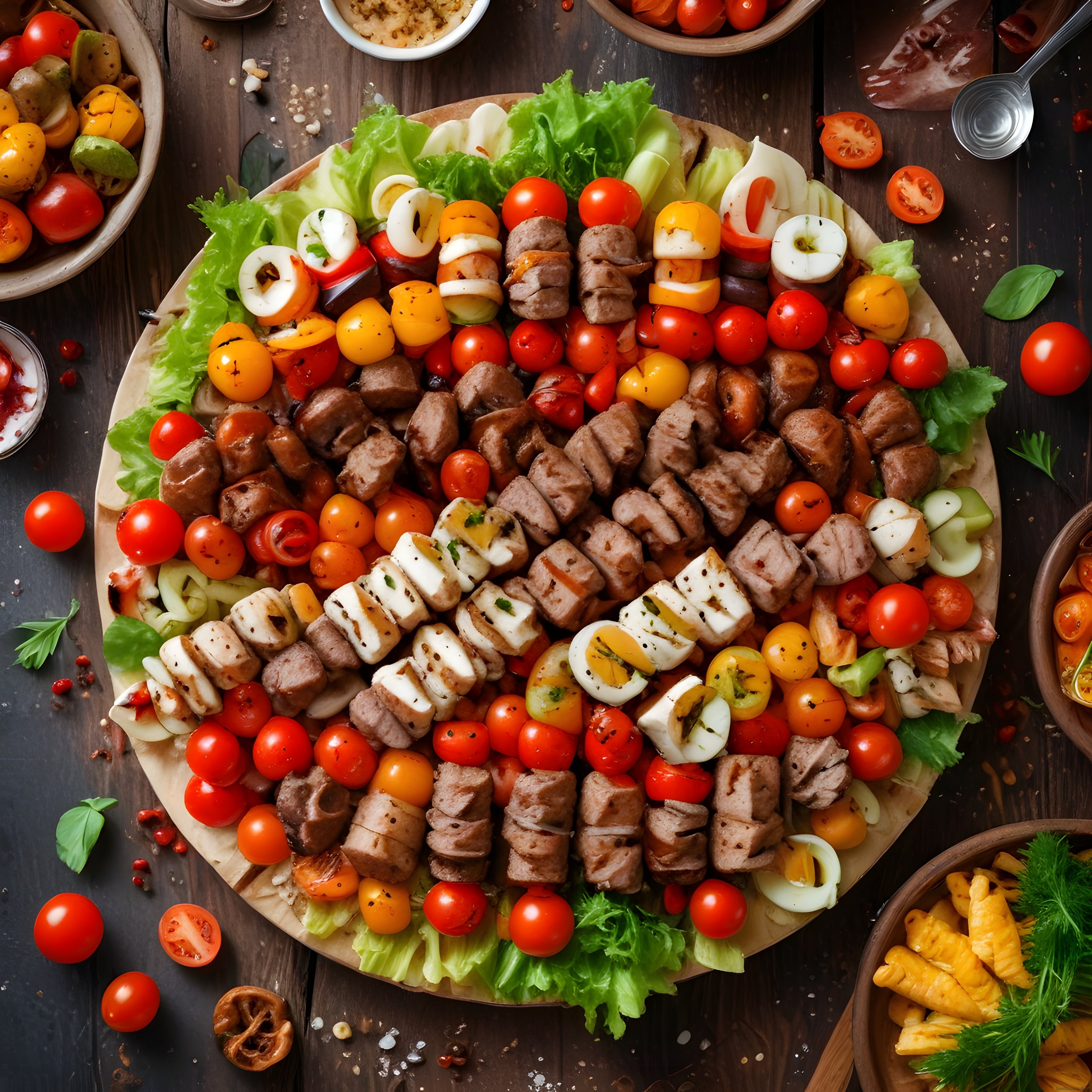 Kalp Şeklinde Kahvaltı Tabağı: Etli Peynirli ve Yumurtalı Sunum