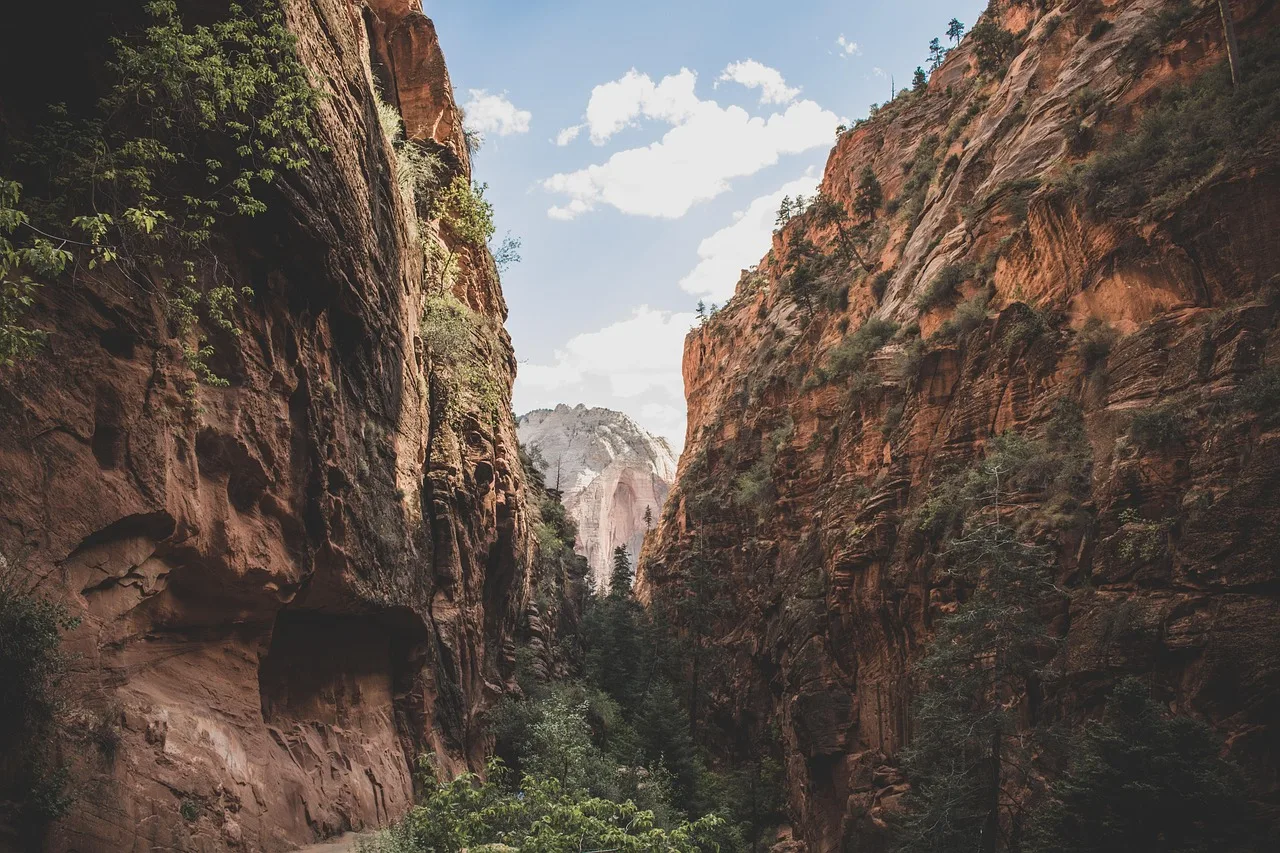 Kanyon ve kayalık uçurum manzarası - doğa fotoğrafı Kanyon ve kayalık uçurum manzarası - doğa fotoğrafı