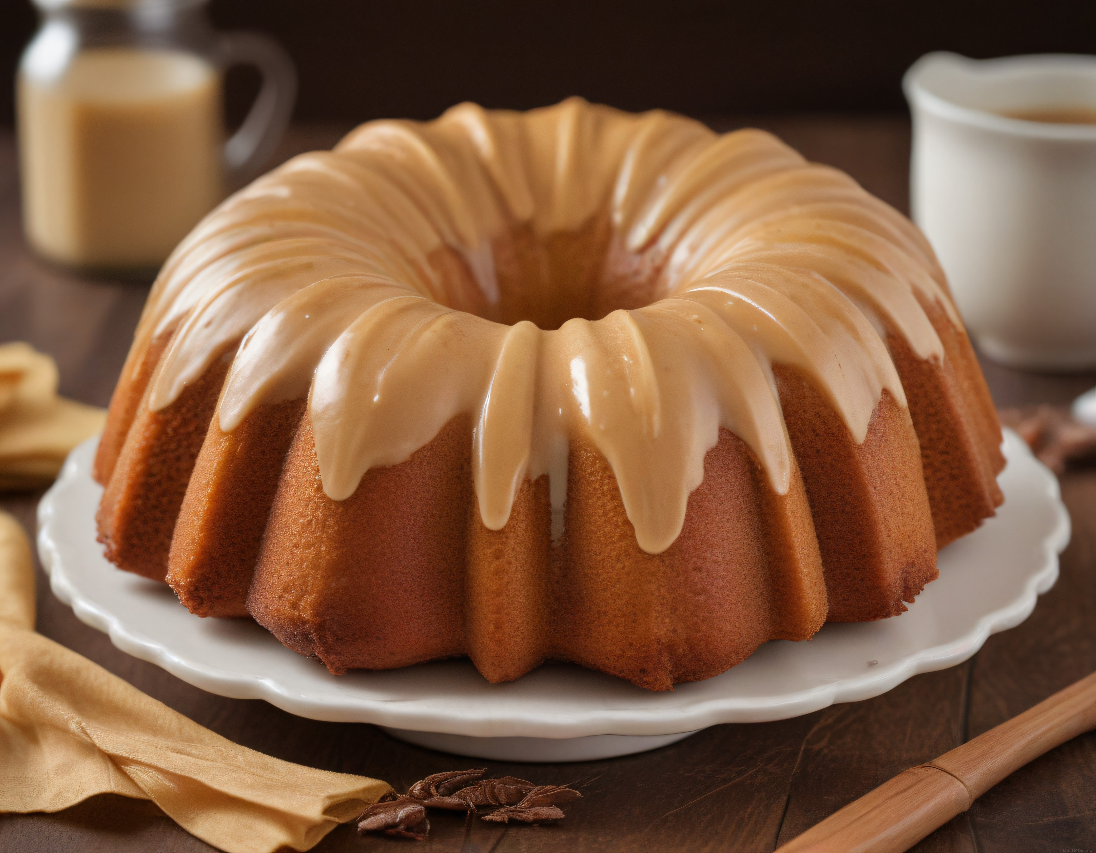 Karamel Glazürlü Yumuşacık Bundt Kek ile Sıcacık Sunum ve Tarif İlhamı
