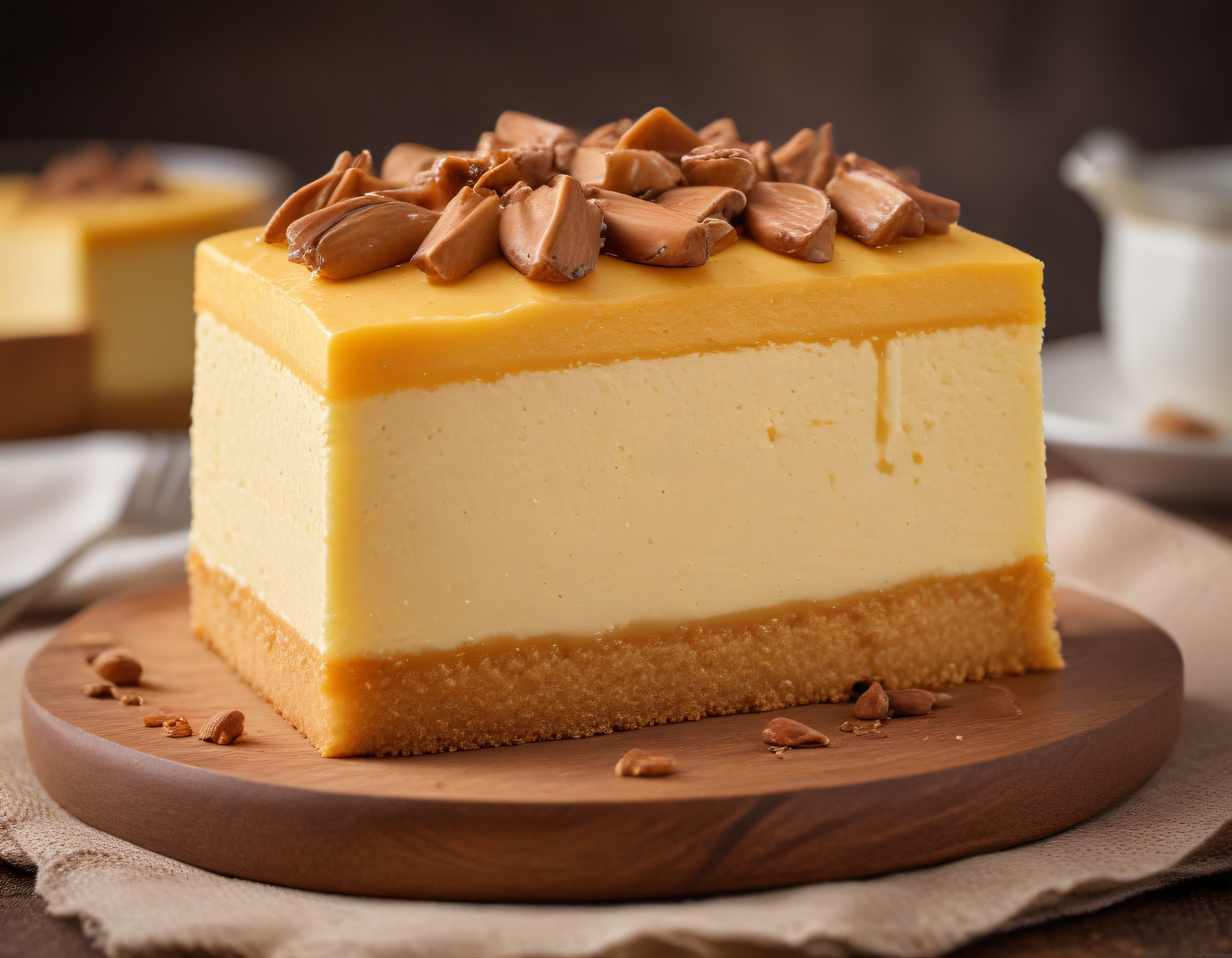 Karamel soslu çikolatalı cheesecake dilimi tatlı severlerin vazgeçilmezi