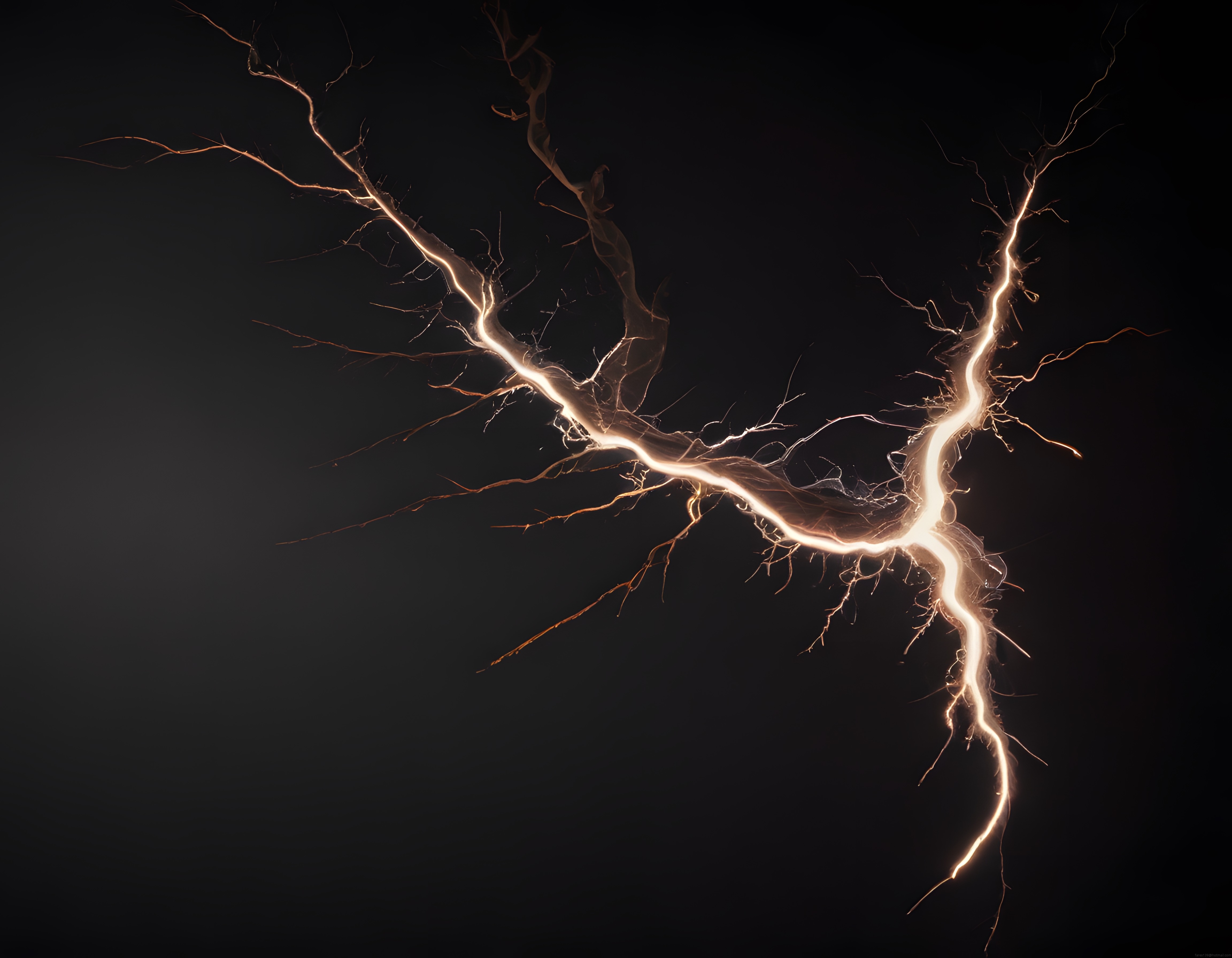 Karanlık Geceyi Aydınlatan Yıldırım Çatalı ve Doğal Elektrik Enerjisi