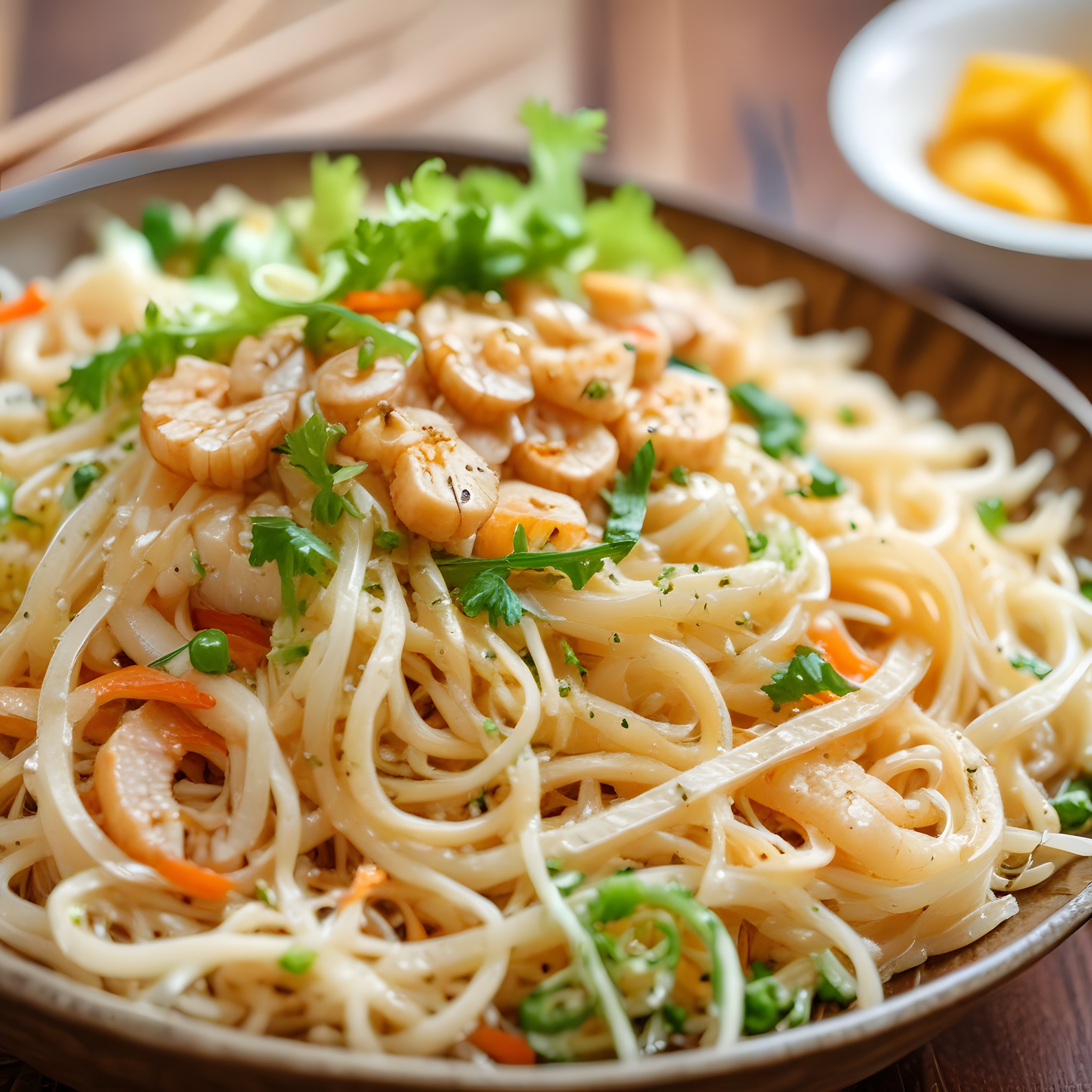 Karidesli Noodle Makarna: Taze Otlar ve Sebzelerle Hazırlanan Pratik Tarif