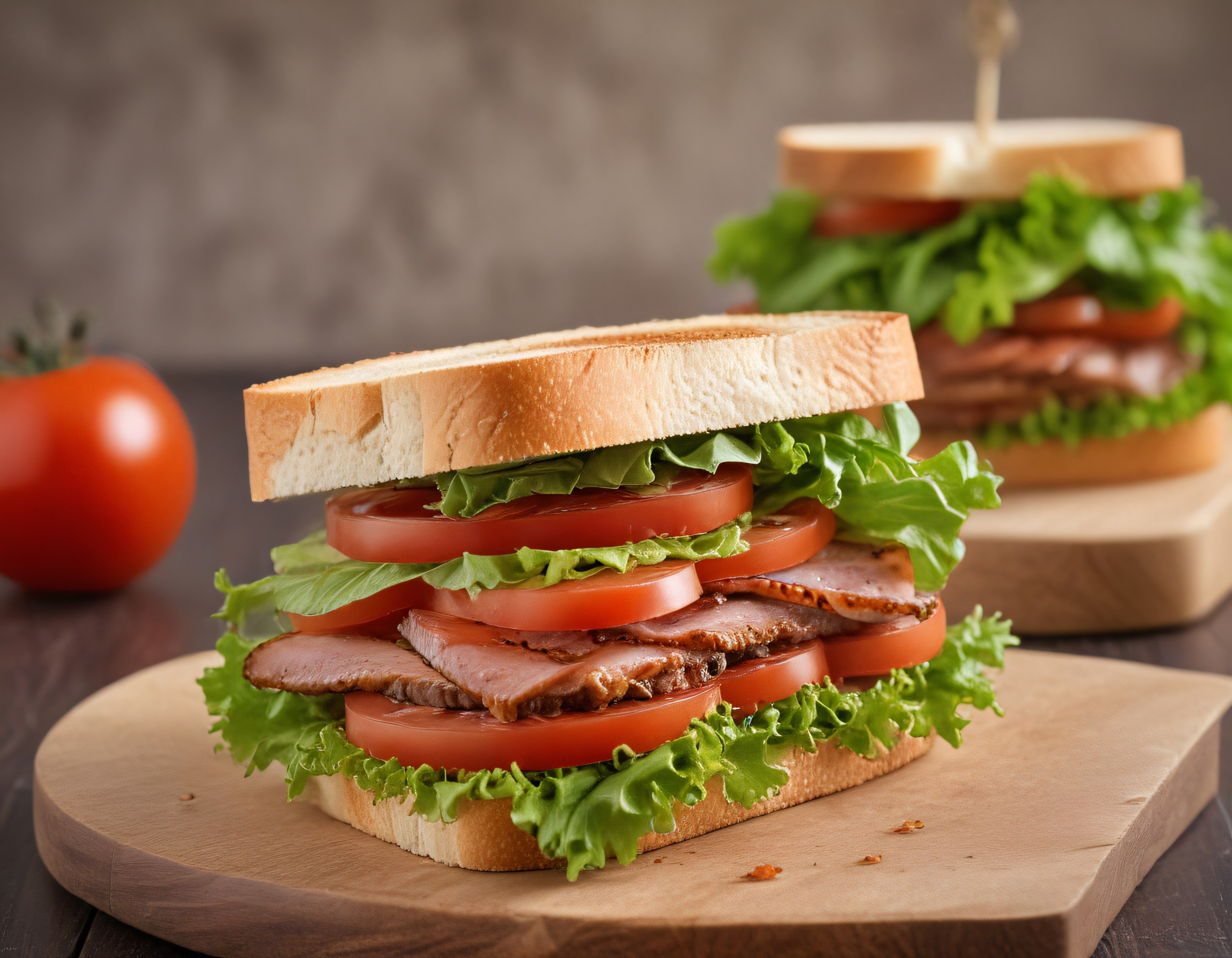 Katlı Tost Sandviç Tarifi: Domates, Marul ve Pastırma ile Pratik Lezzet
