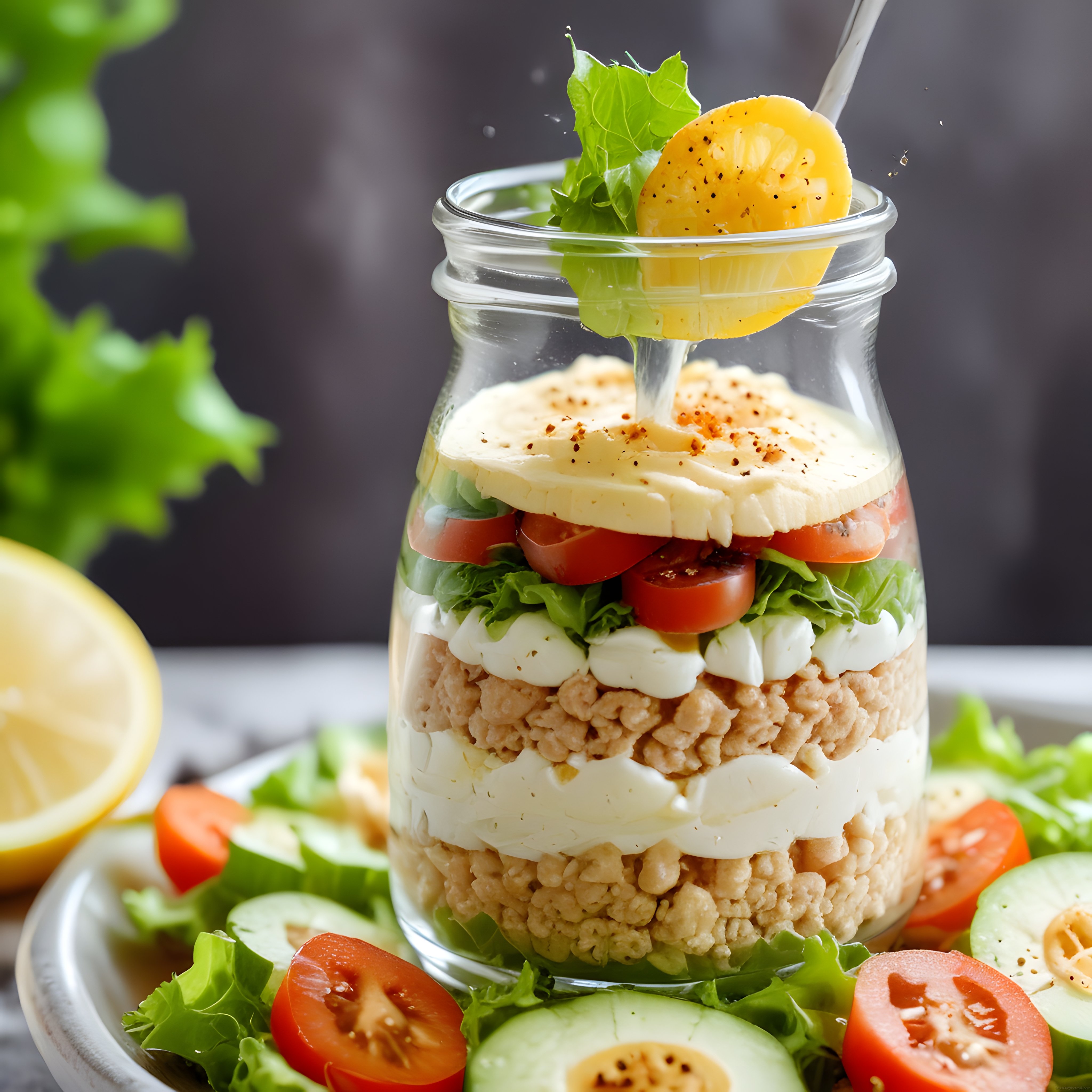 Katmanlı Kavanoz Salatası ile Sağlıklı ve Doyurucu Öğünler Hazırlayın