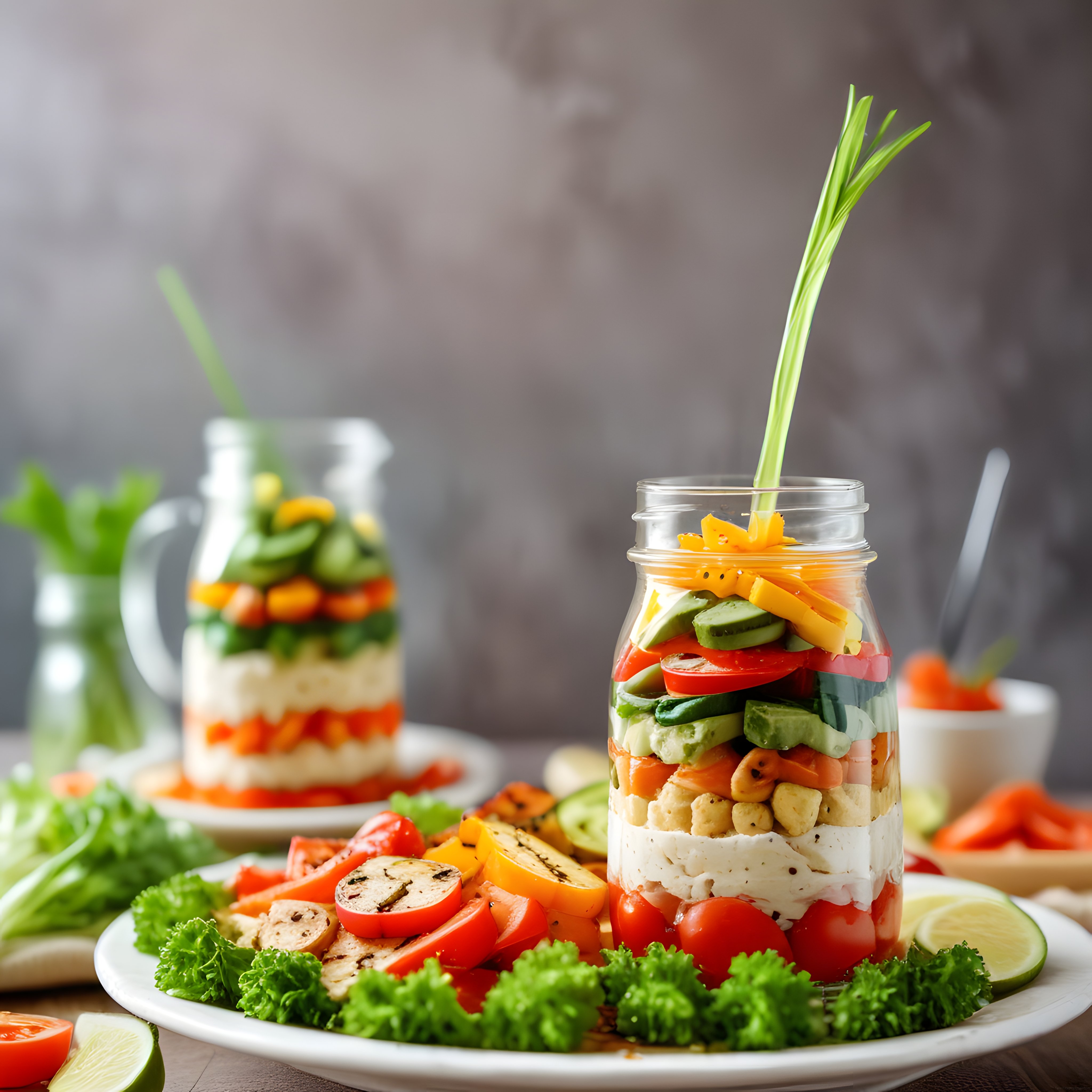 Kavanozda Renkli Katmanlı Salata Tarifi: Pratik ve Besleyici Öğün Fikri