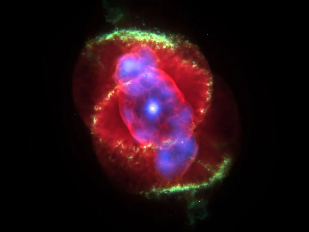 Kedi Gözü Nebulası kozmik manzara fotoğrafı
