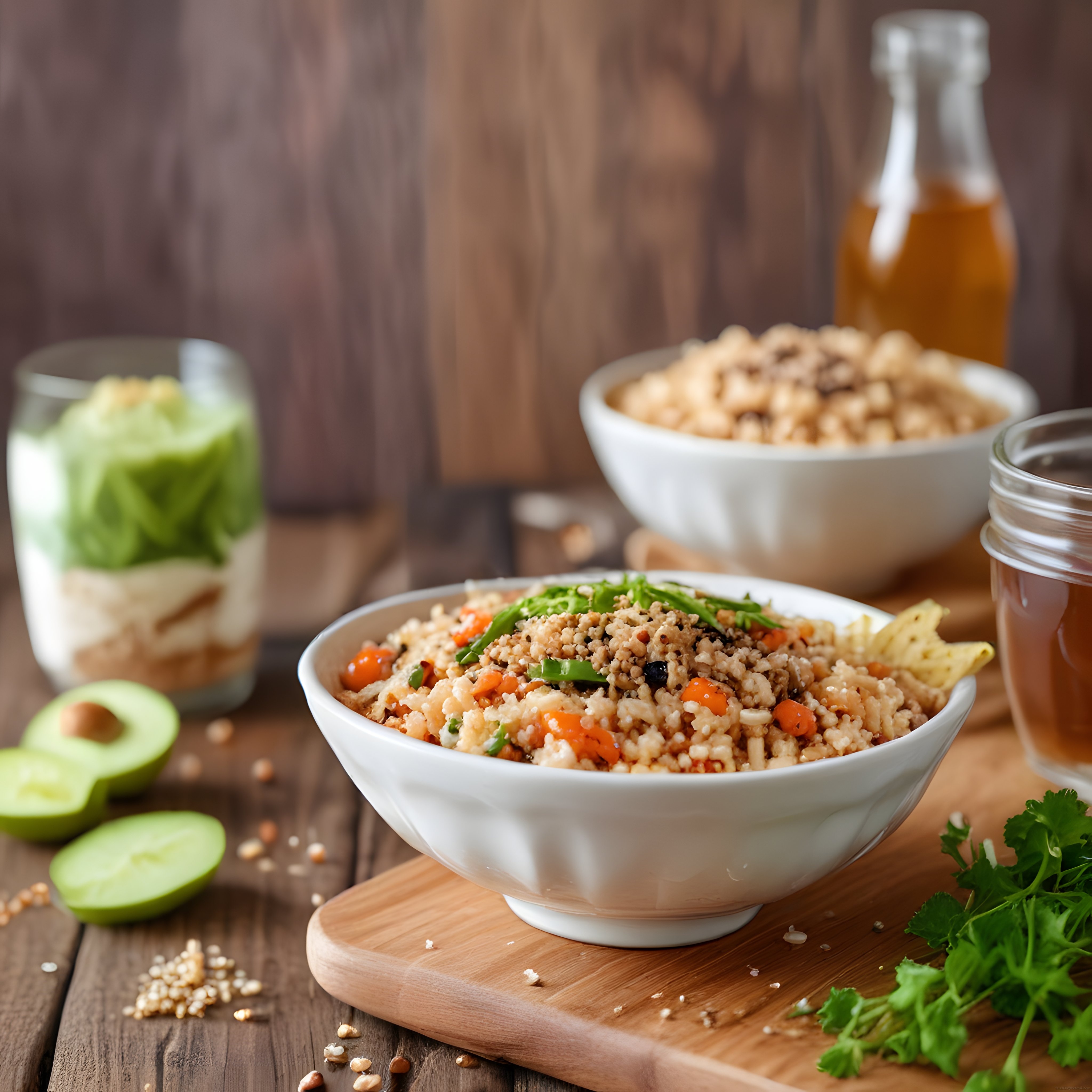 Kinoa Salatası ile Sağlıklı ve Renkli Bir Öğün: Rustik Sunum