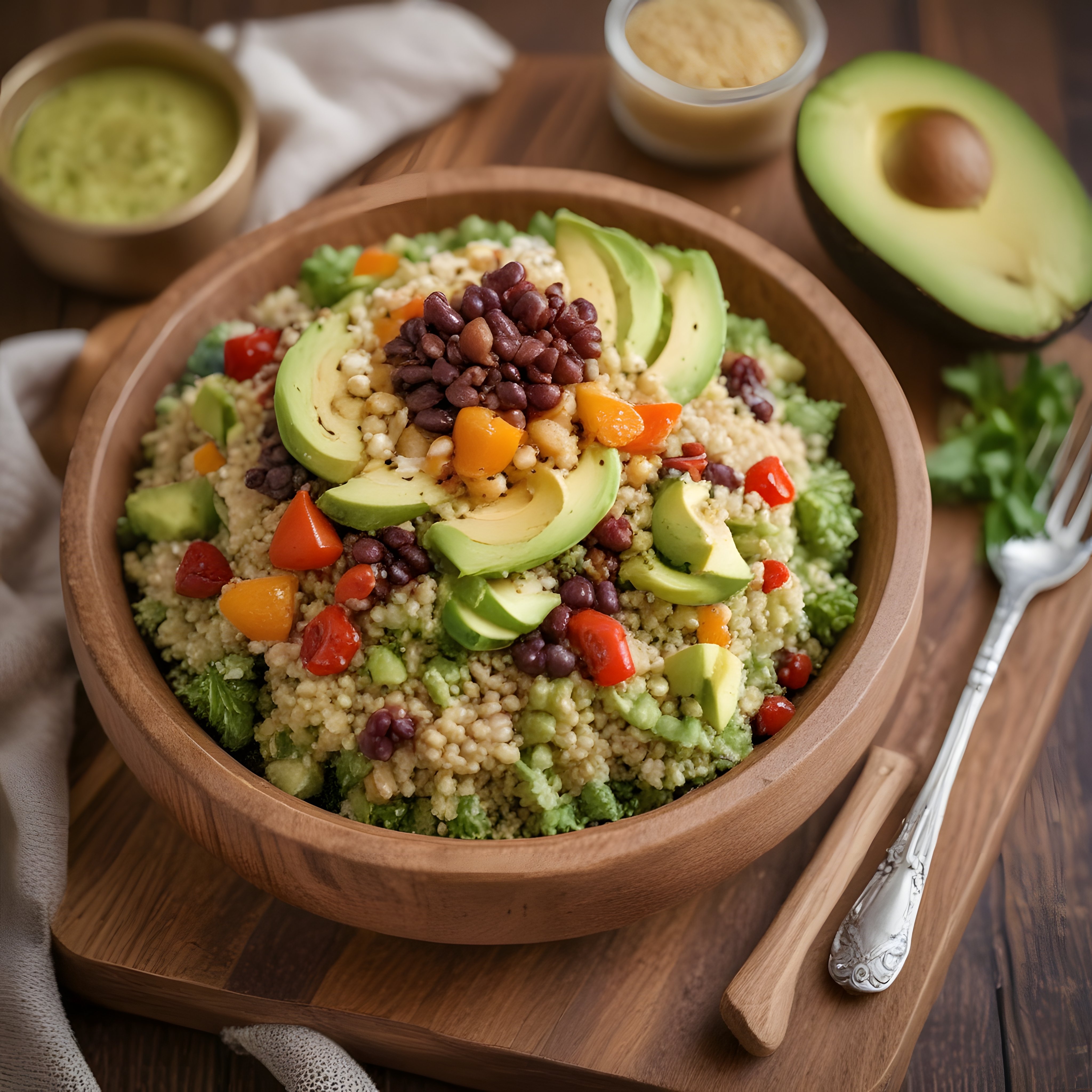 Kinoa ve Avokadolu Renkli Buddha Bowl: Sağlıklı Vegan Salata Tarifi