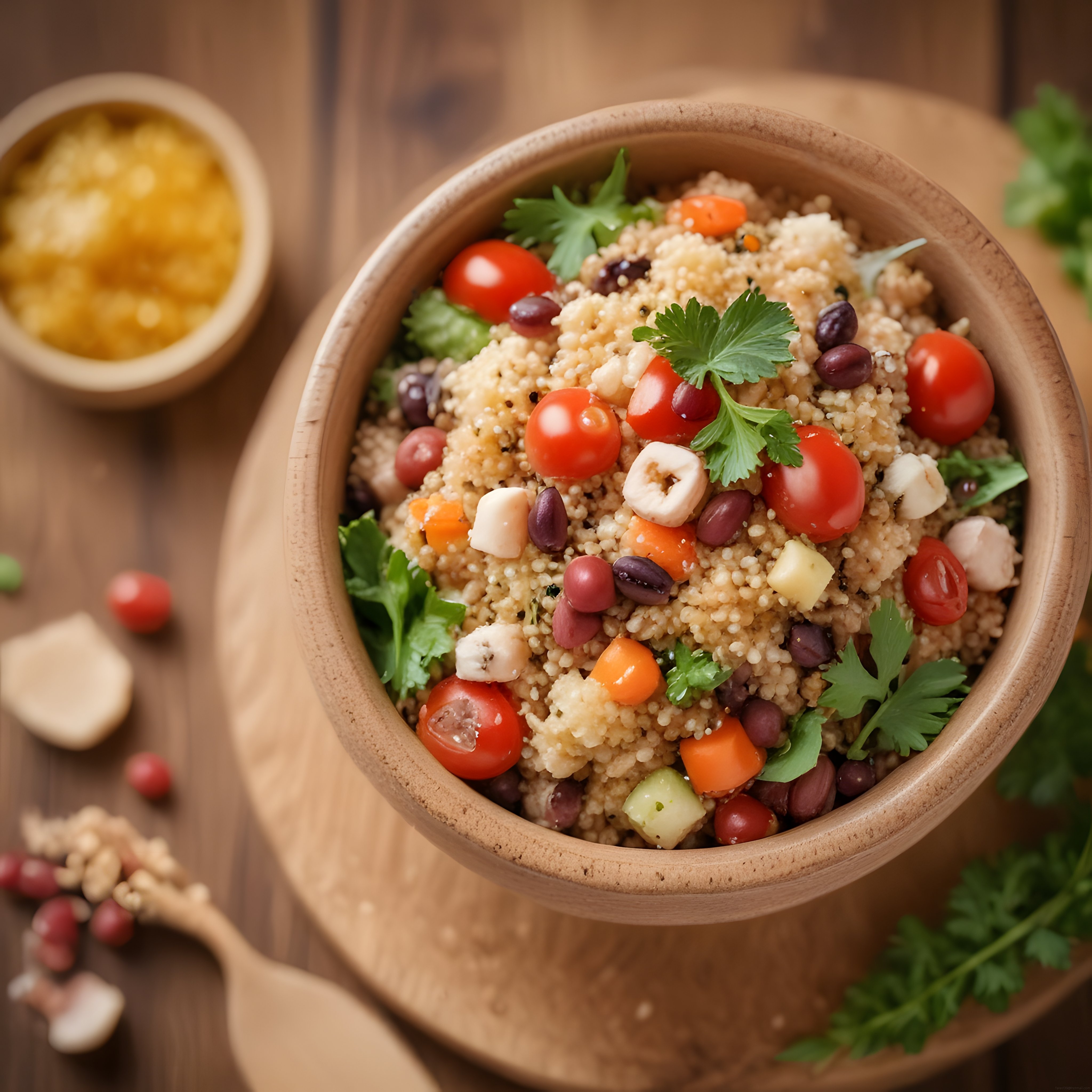 Kinoalı Renkli Sebze Salatası: Sağlıklı Besleyici Pratik Yemek Tarifi