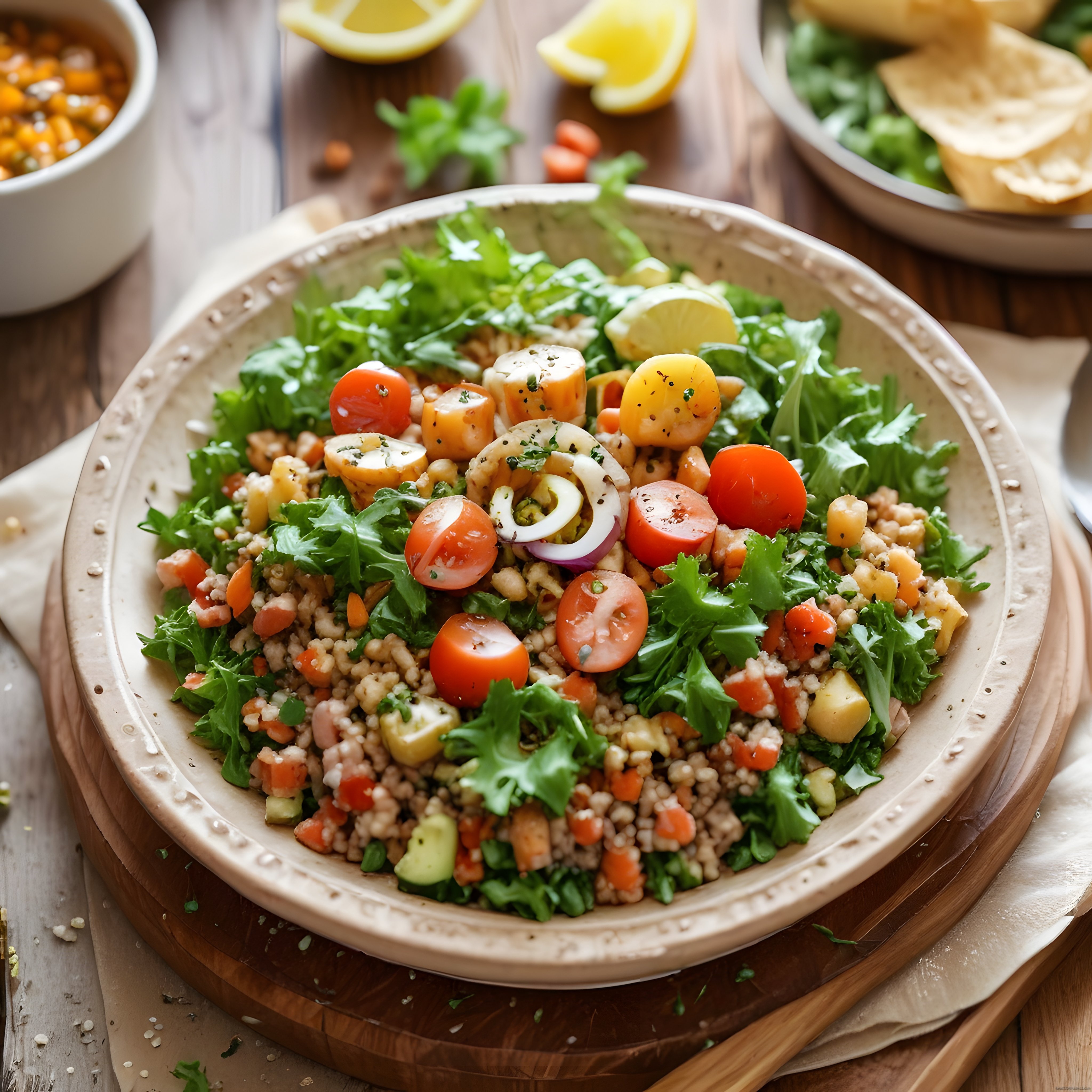 Kinoalı Renkli Sebzeli Salata Kasesi: Sağlıklı ve Lezzetli Tarif