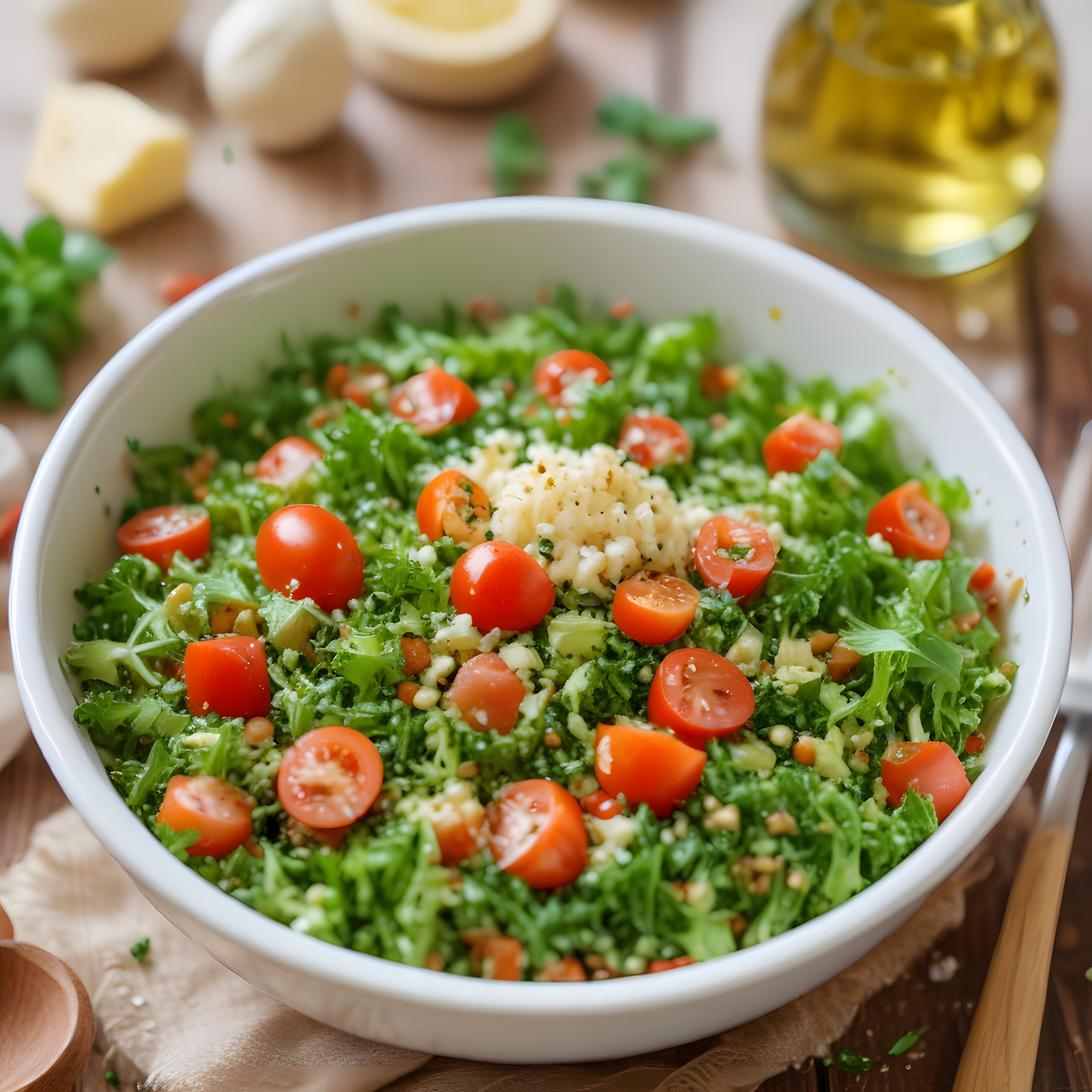 Kiraz Domatesli, Tahıllı ve Beyaz Peynirli Nefis Yaz Salatası Tarifi