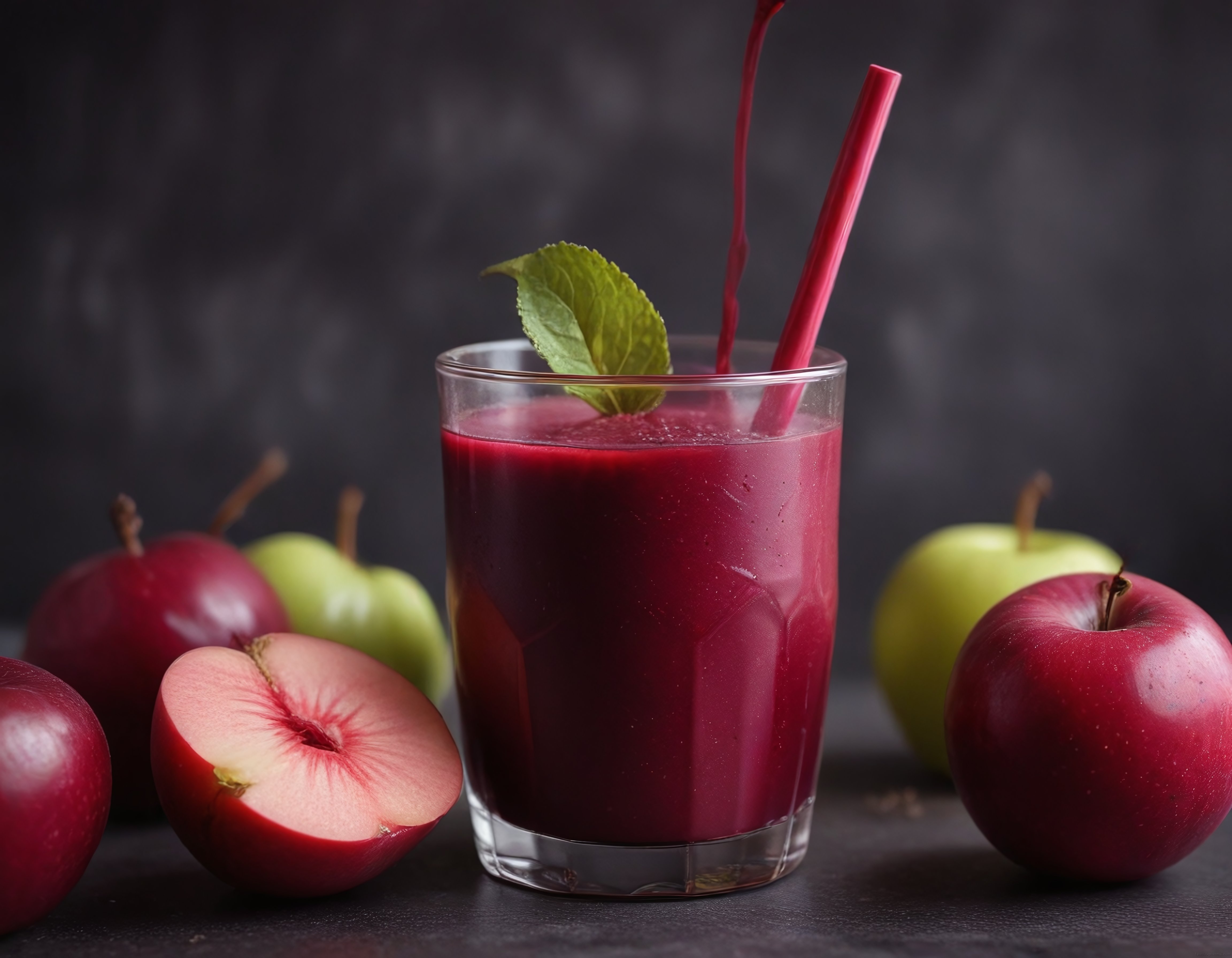 Kırmızı Elma Smoothie'si: Ferahlatıcı ve Sağlıklı Ev Yapımı İçecek Tarifi