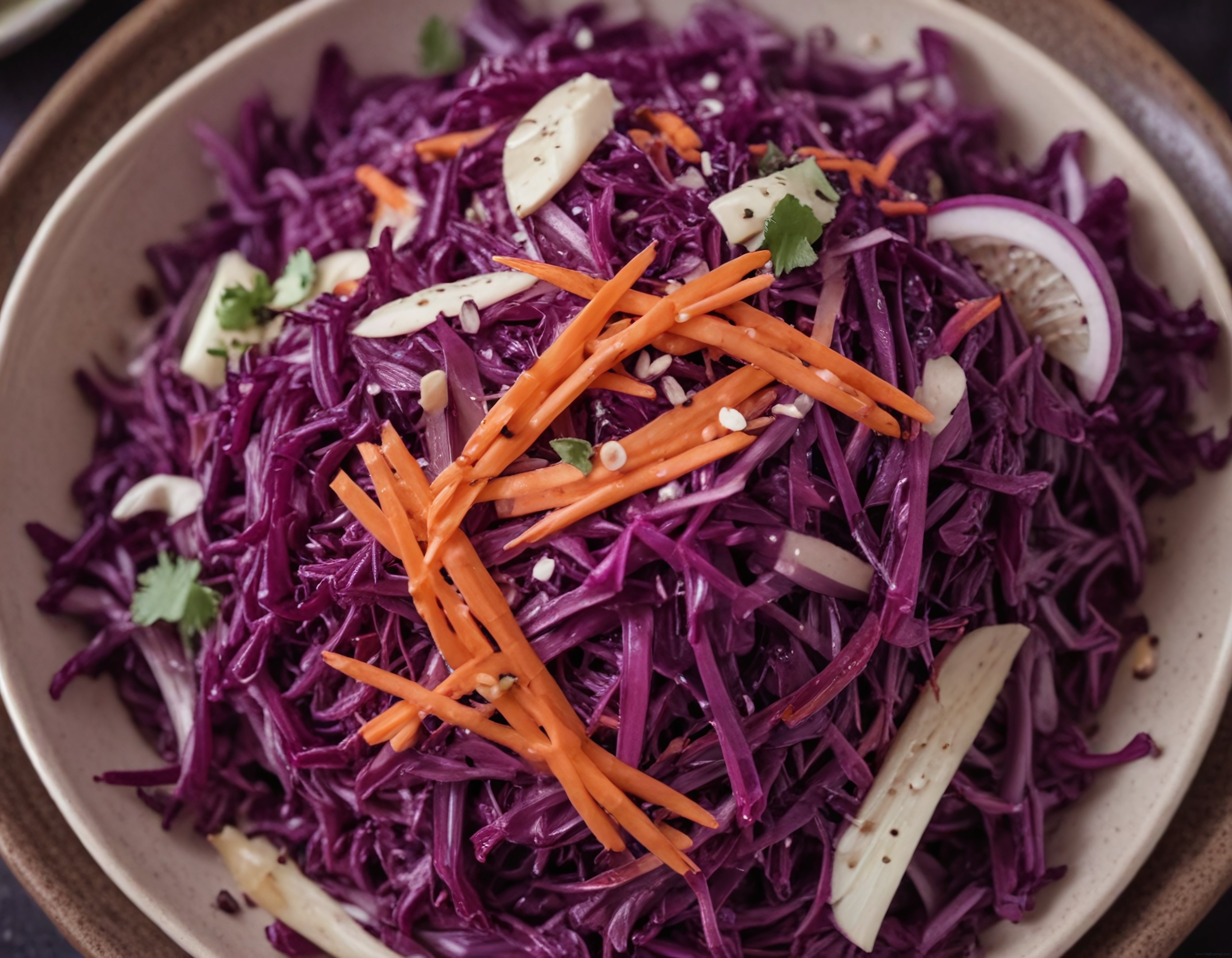 Kırmızı Lahana Salatası: Havuçlu Elmalı Coleslaw Tarifi ve Sunum Önerileri