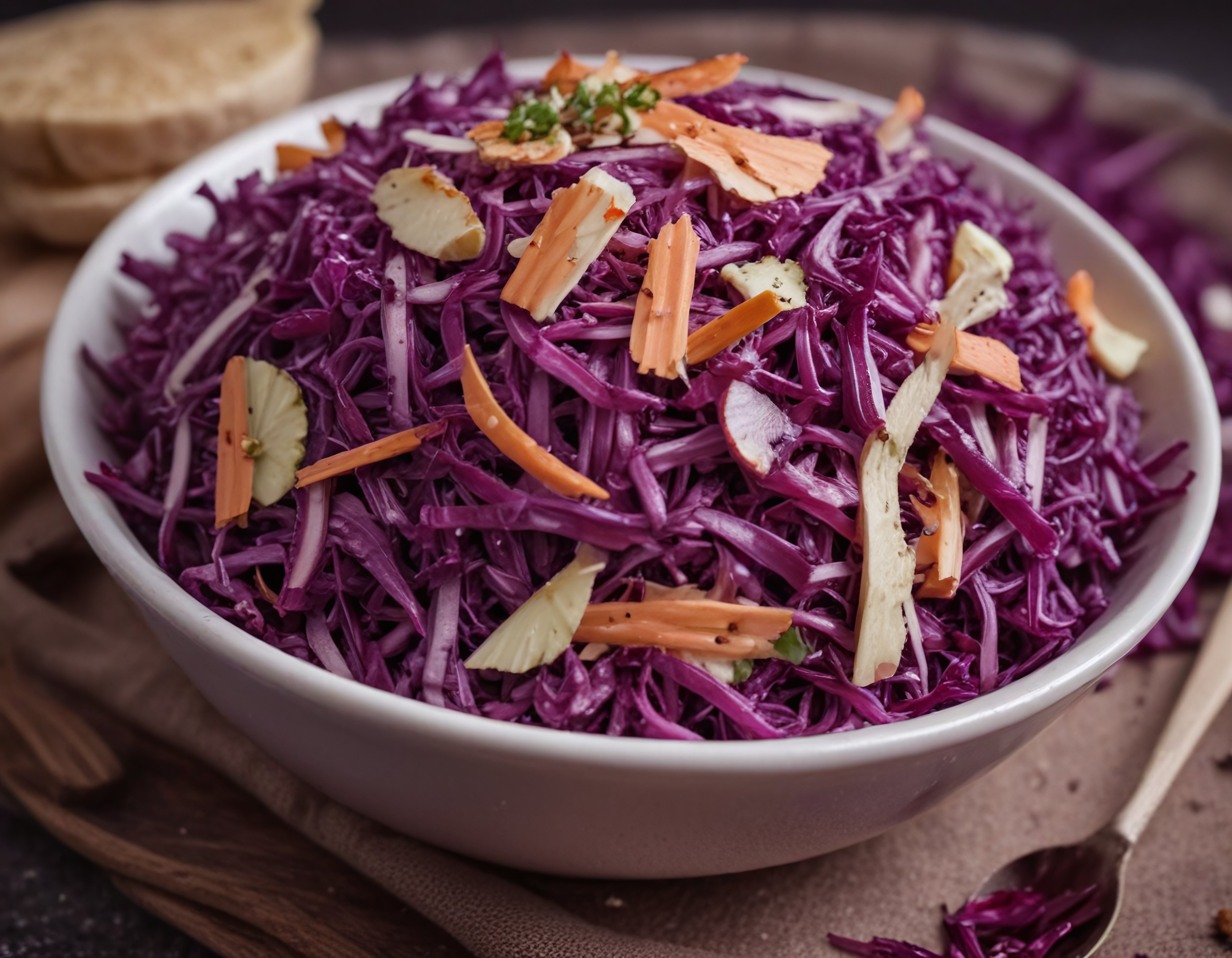 Kırmızı Lahana Salatası Tarifi: Elmalı Havuçlu Sağlıklı Coleslaw