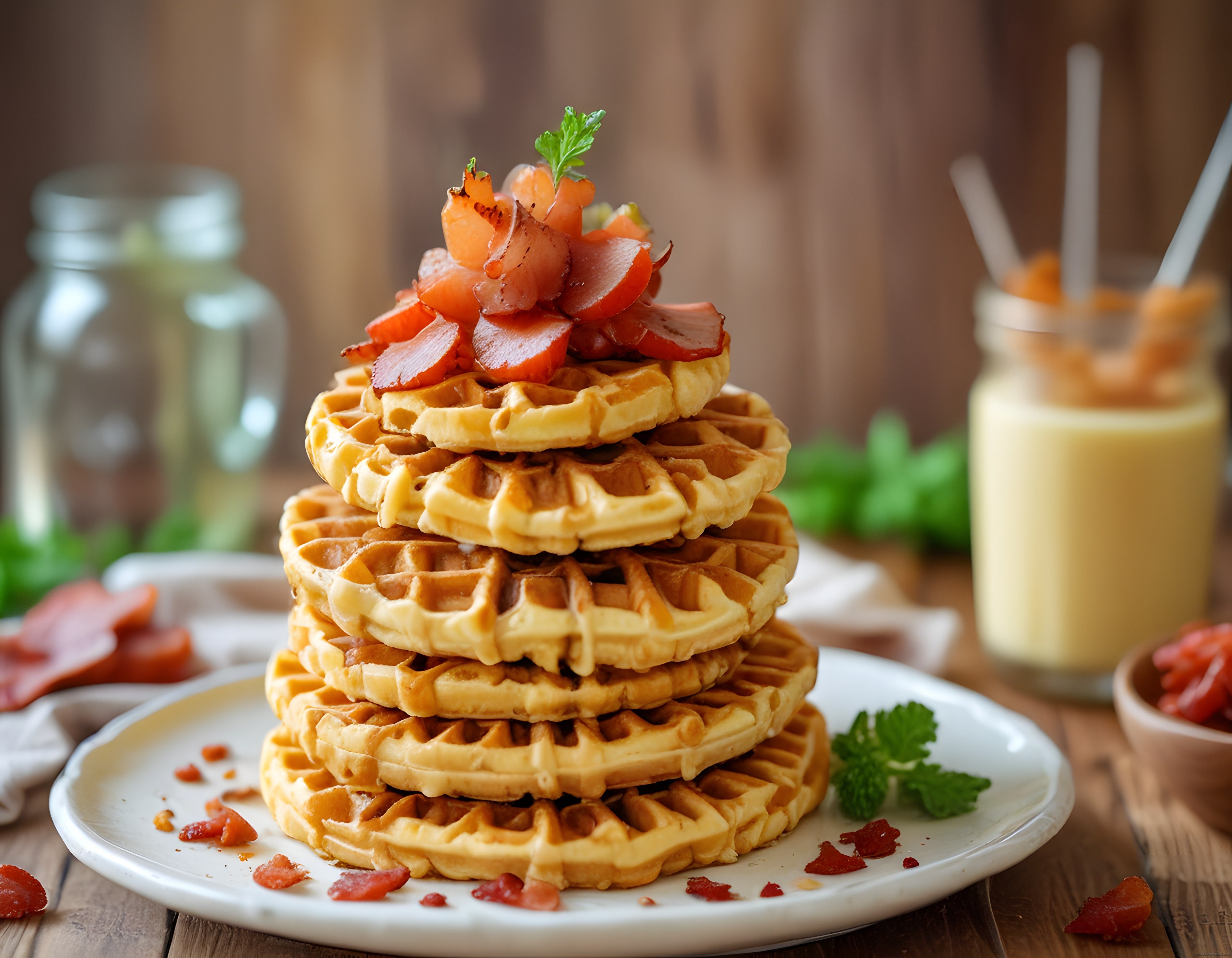 Kıtır Waffle Kulesi ve Pastırma: Sıcak Kahvaltı Sofrasının Yıldızı
