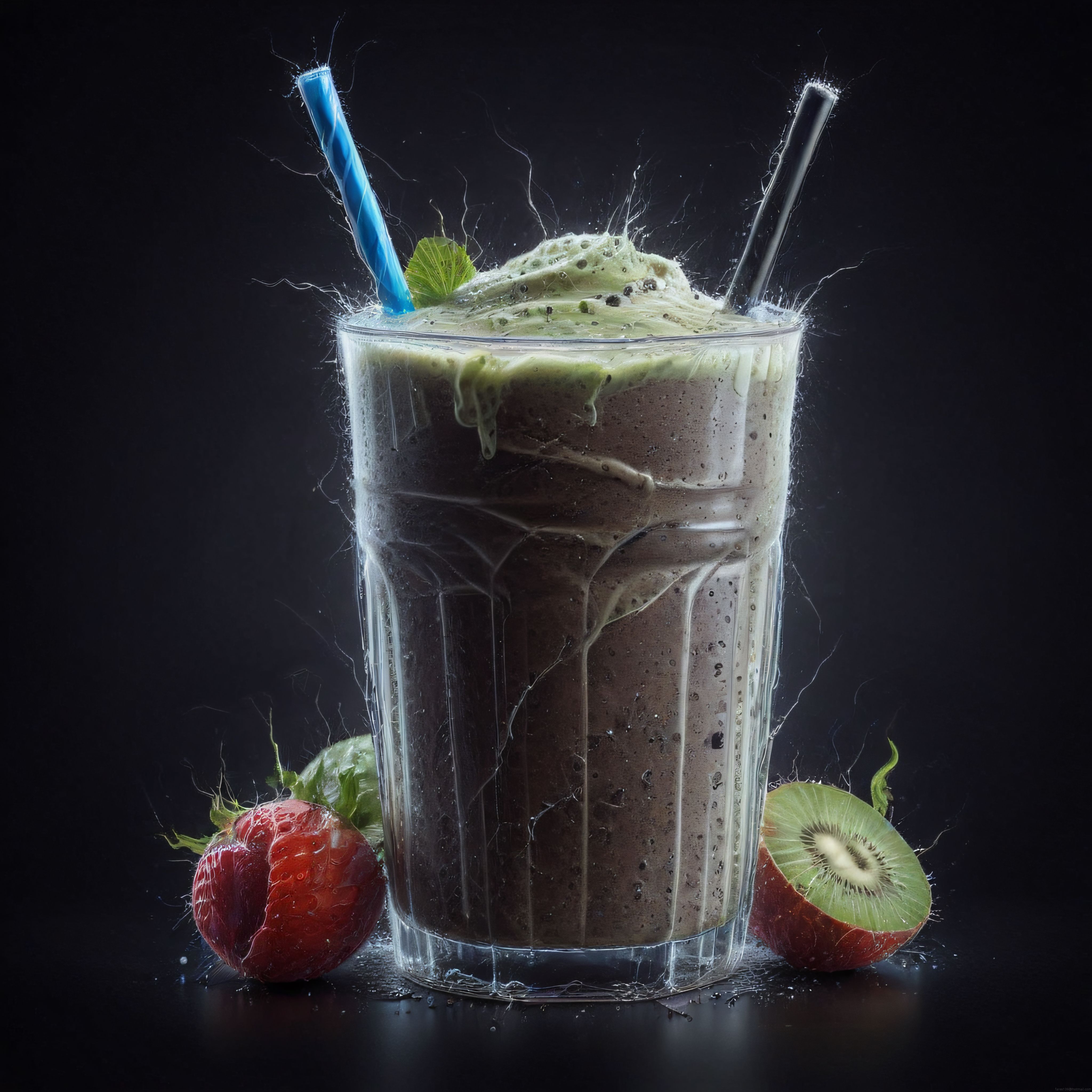 Kivi ve Çilekli Yeşil Smoothie: Buz Gibi Serinletici Detoks İçeceği