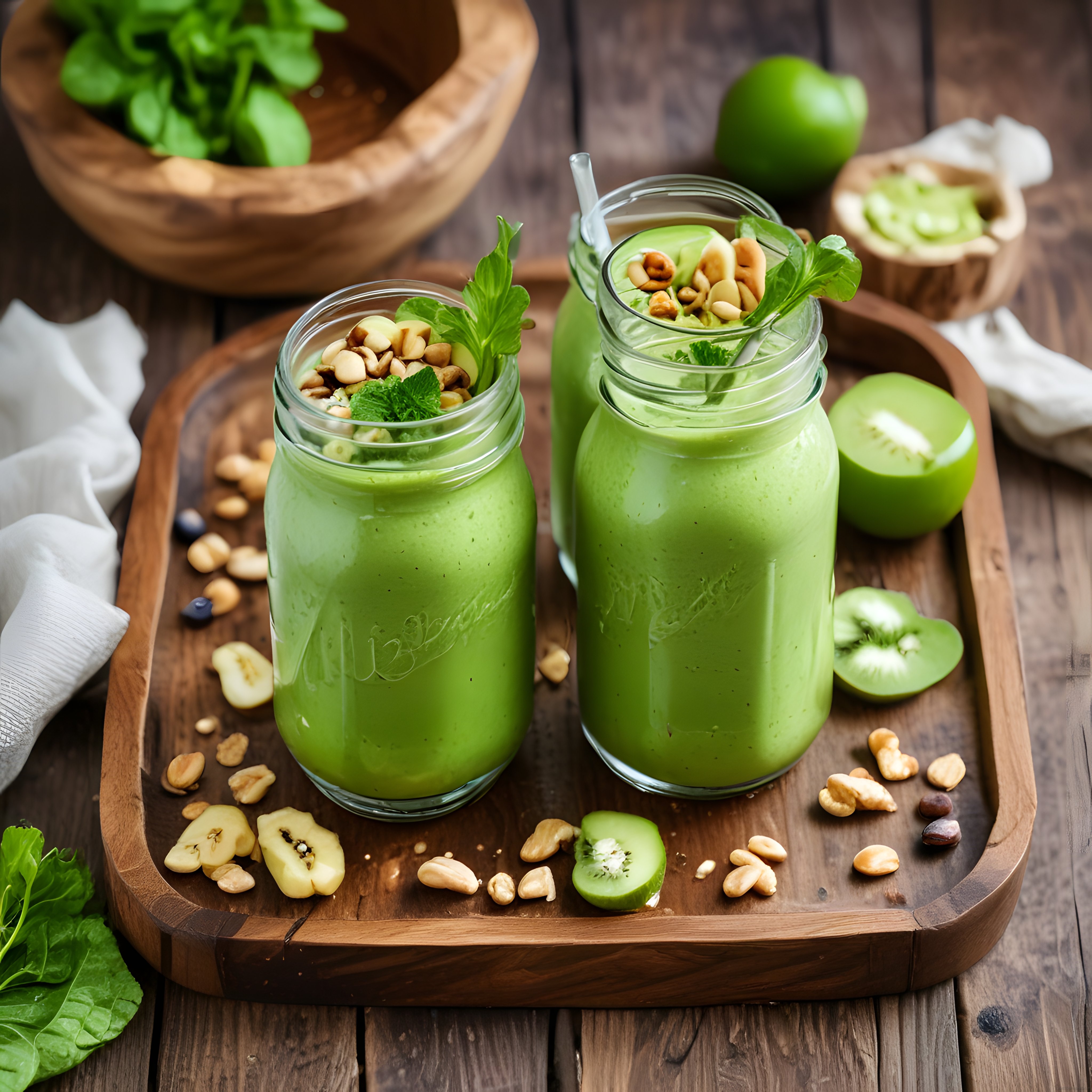 Kivili Ispanaklı Vegan Smoothie: Sağlıklı ve Enerji Veren Organik İçecek Tarifi