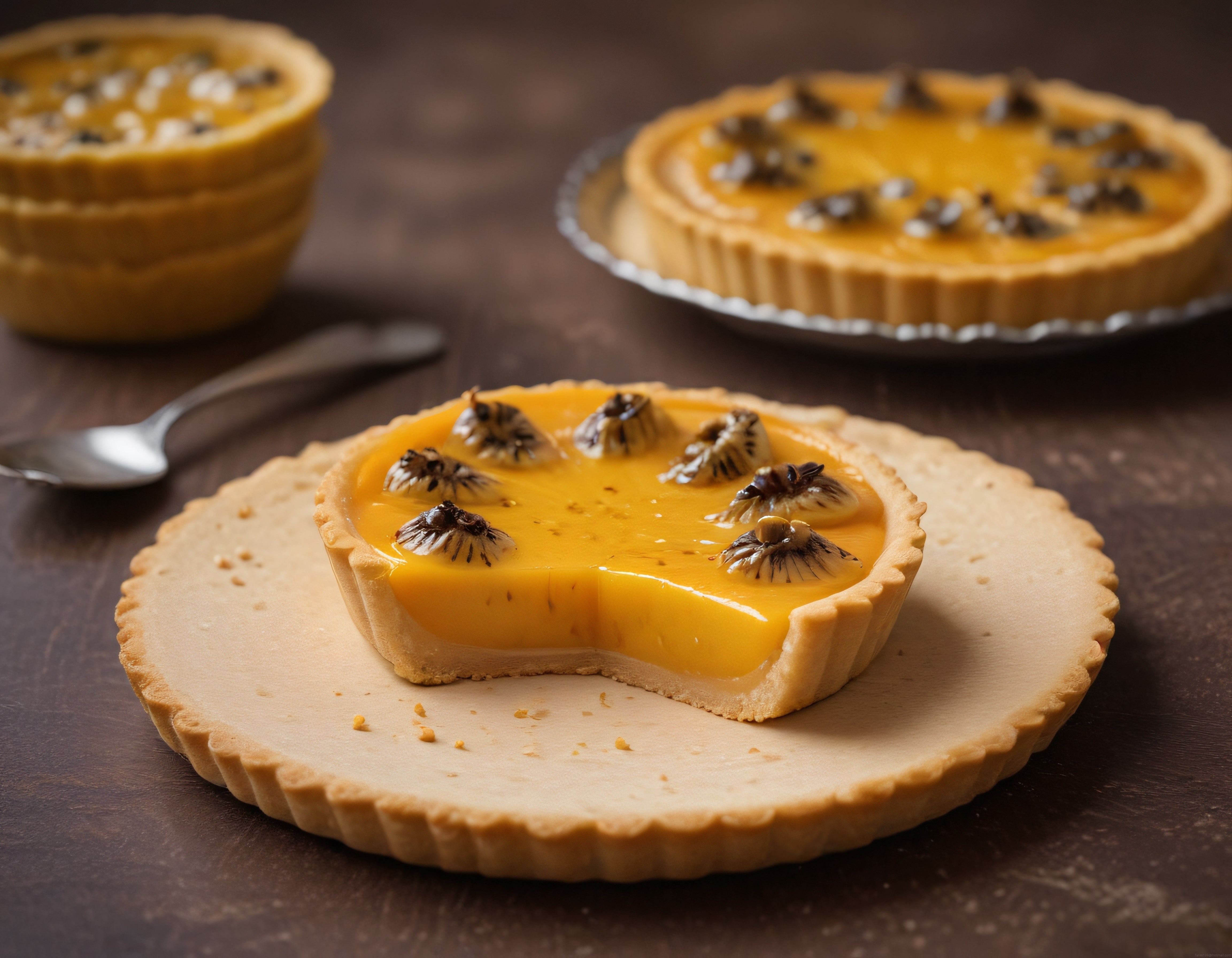 Kivili Limon Kremalı Tart: Ev Yapımı Kıtır Tabanlı Tatlı ve Taze Meyve Süslemesi