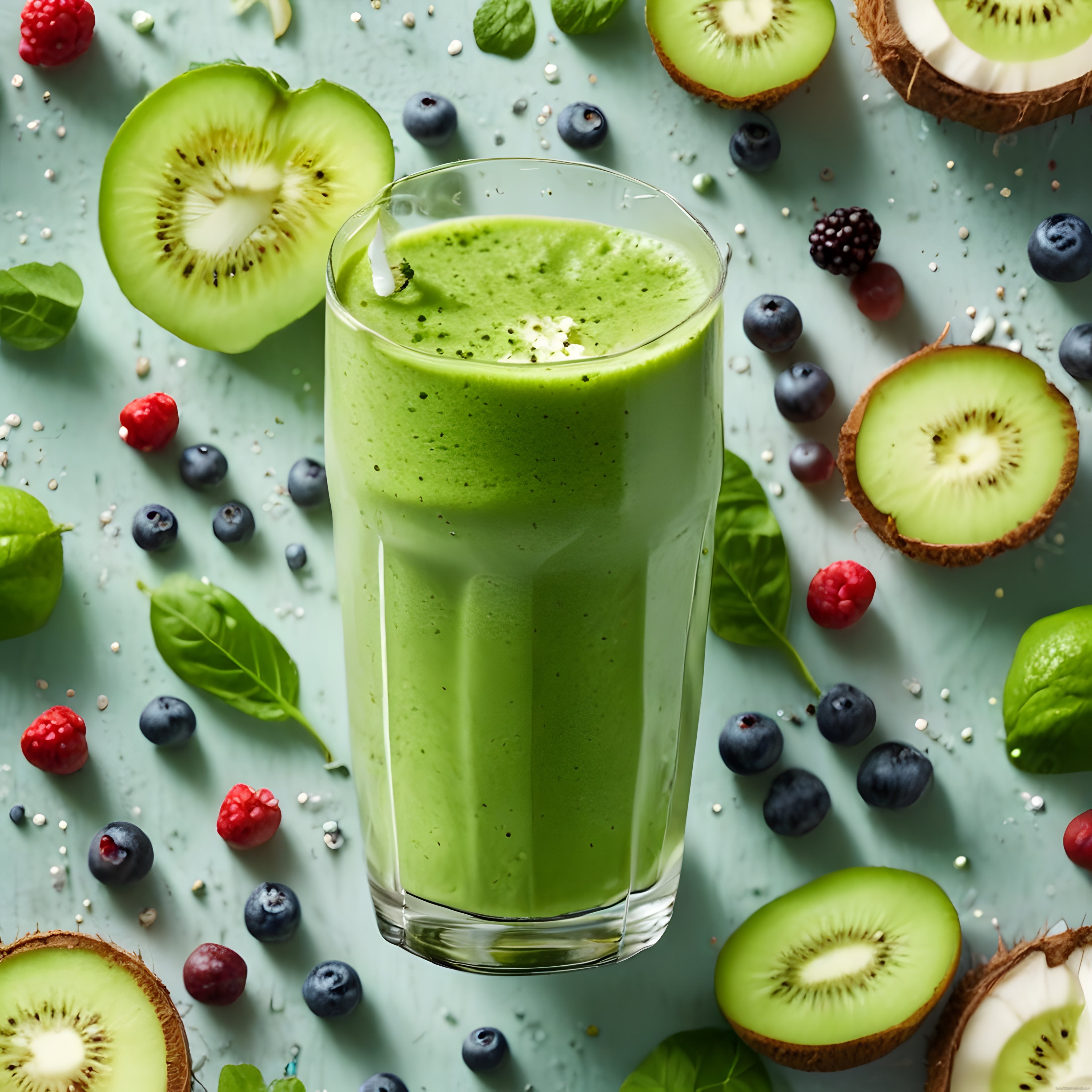 Kivili Yaban Mersinli Yeşil Smoothie: Pratik ve Lezzetli Sağlıklı İçecek Tarifi