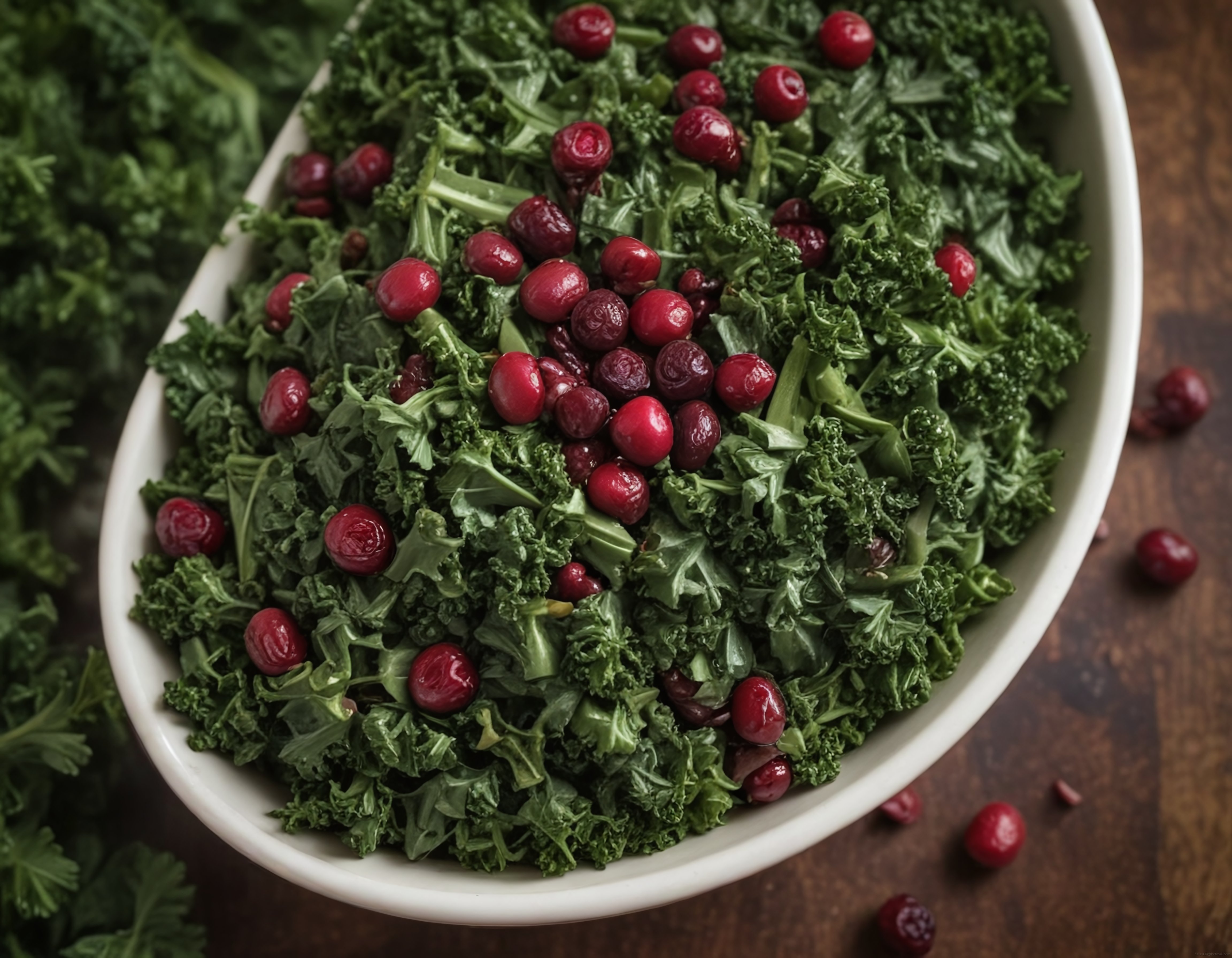 Kıvırcık Lahanalı Kızılcık Salatası: Besleyici ve Lezzetli Detoks Kasesi