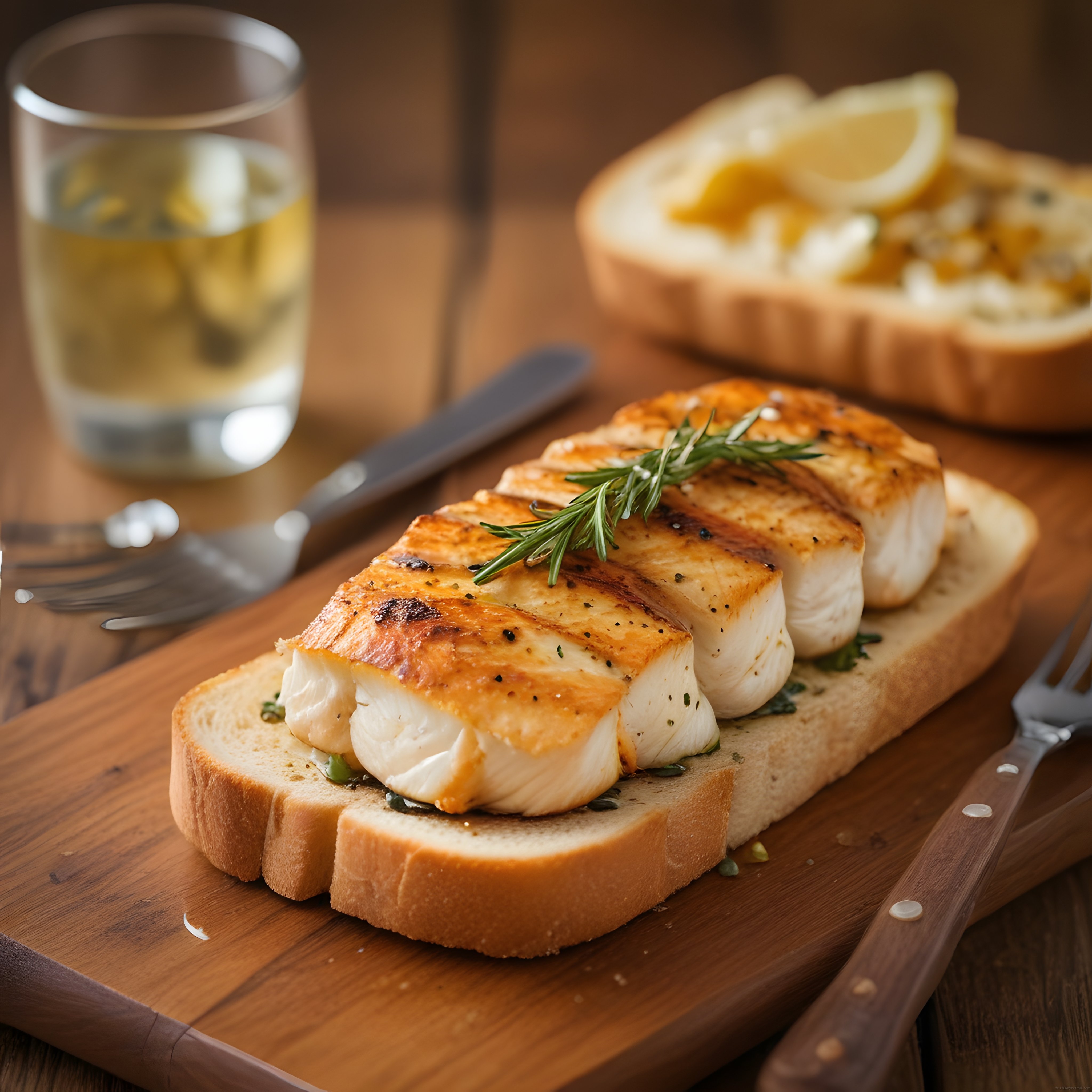Kızarmış Hellim Peyniri ve Tost Ekmekleriyle Nefis Bir Kahvaltı Sunumu